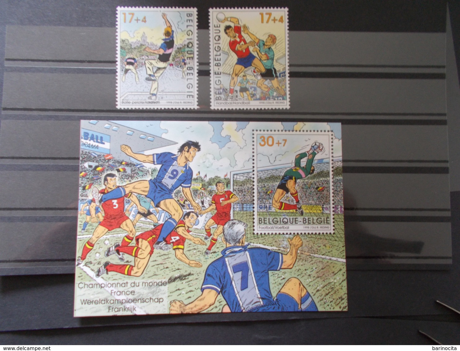 BELGIQUE -   BLOCS FEUILLETS N° 76  + Timbres De La Serie  N° 2760/61 Sport Foot  Wc 98 Année 1998 Neuf XX  ( Voir Photo - 1998 – Frankreich