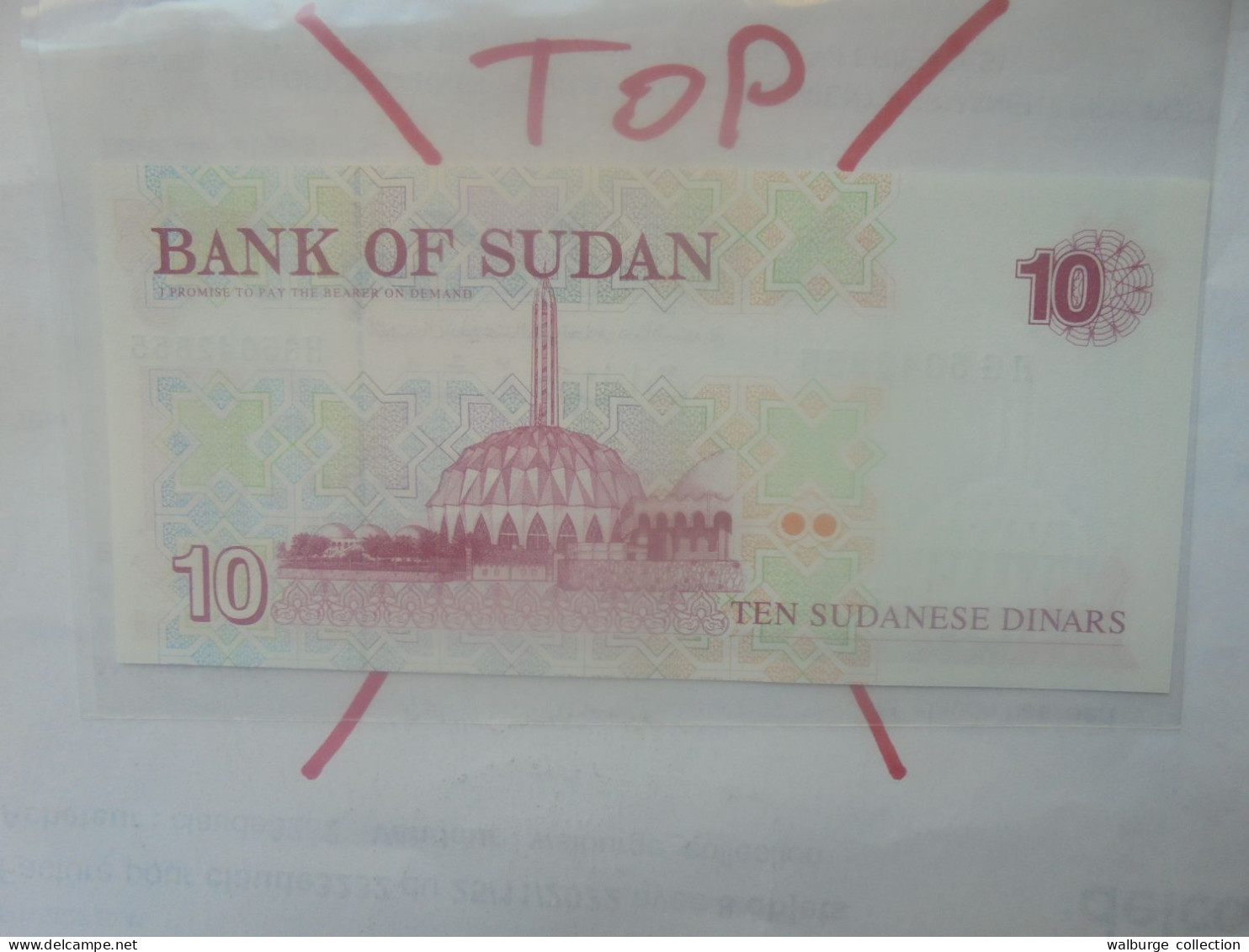 SOUDAN (SUD) 10 DINARS 1993 Neuf (B.33) - Südsudan