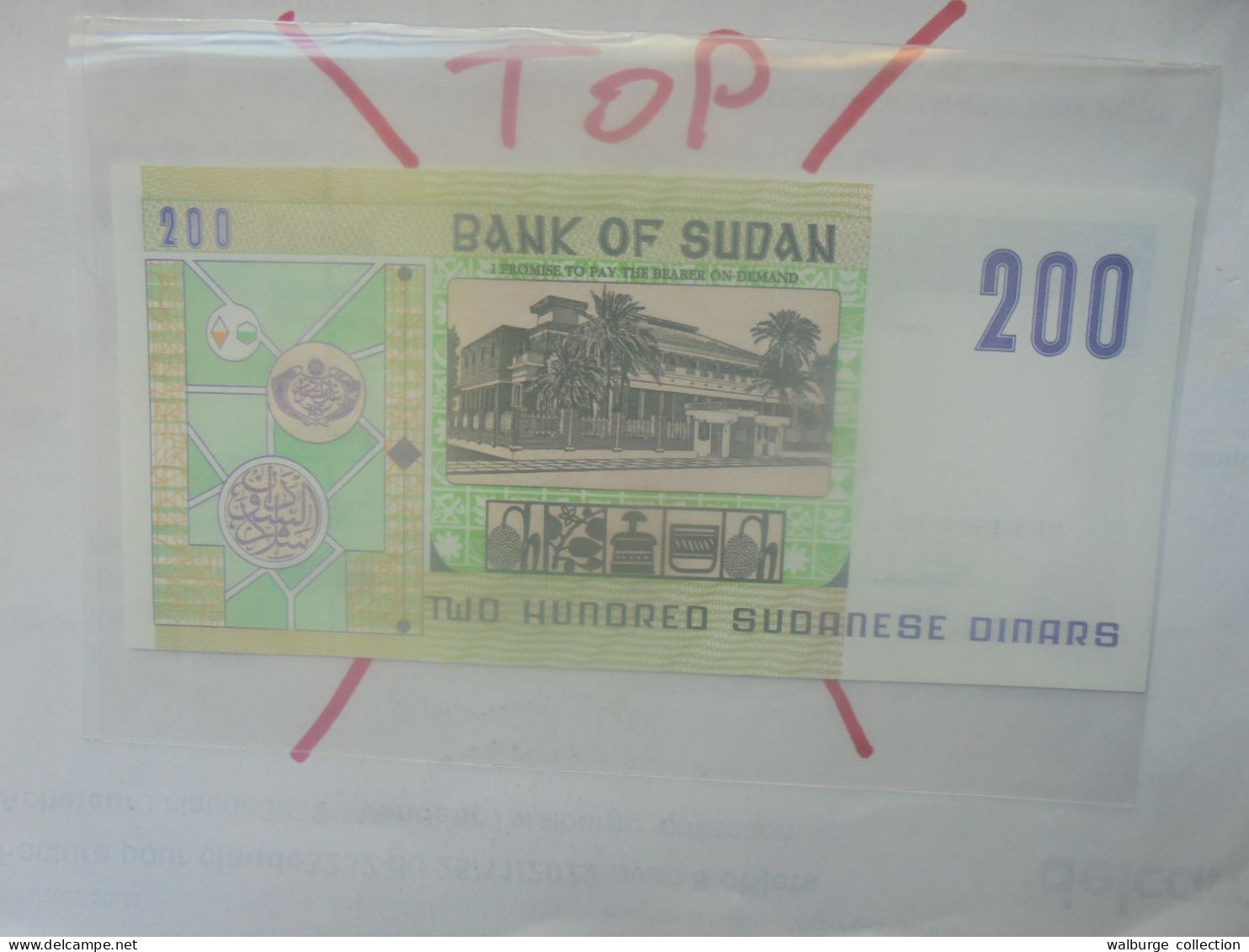 SOUDAN (SUD) 200 DINARS 1998 Neuf (B.33) - Soudan Du Sud