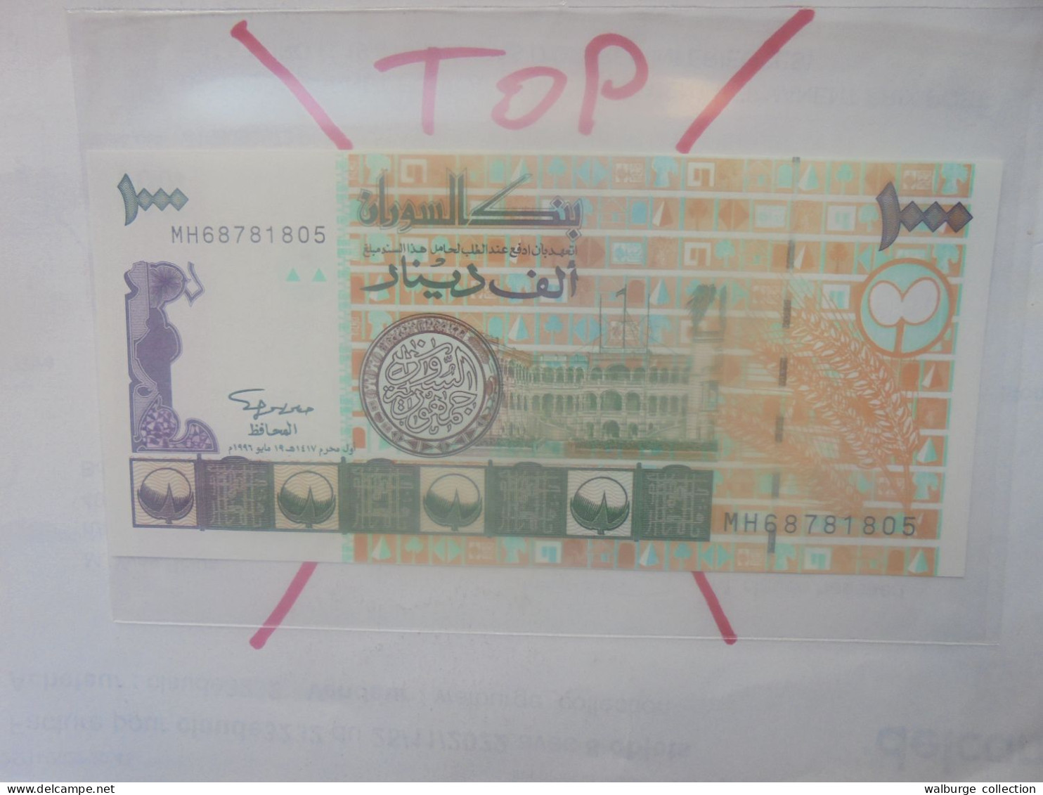 SOUDAN (SUD) 1000 DINARS 1996 Neuf (B.33) - Zuid-Soedan