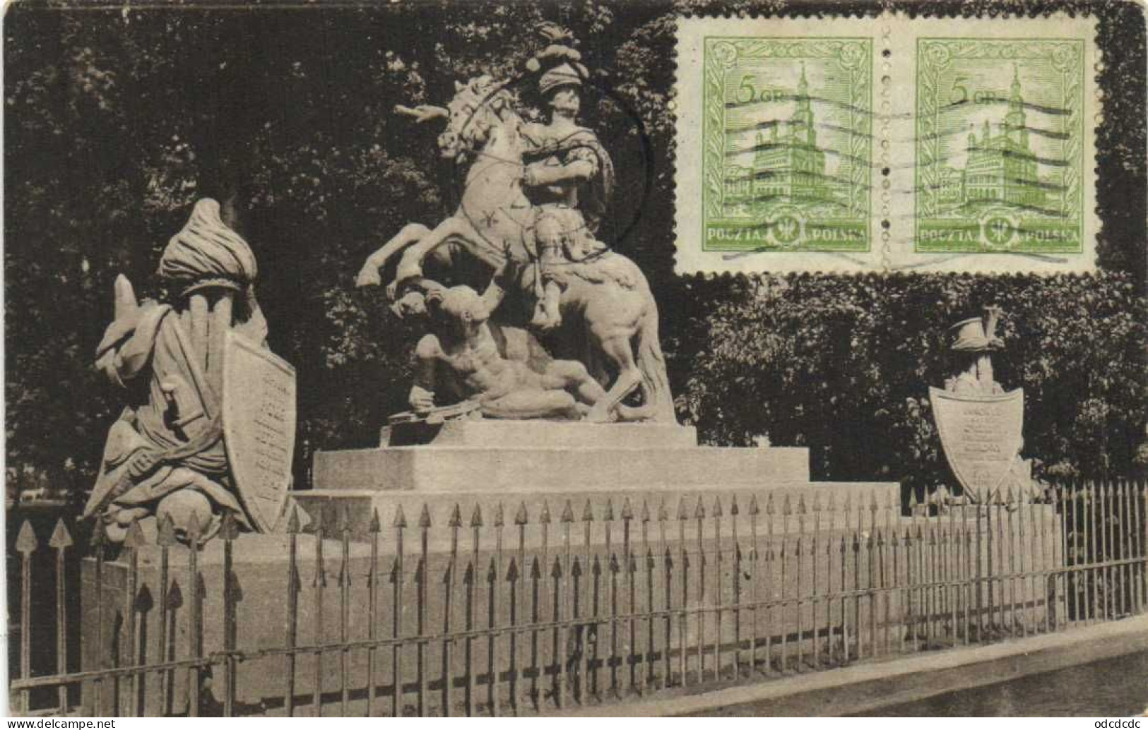 Warszawa Pomnik Jana Sibieskiego + Beaux Timbres 5x2 RV - Polen