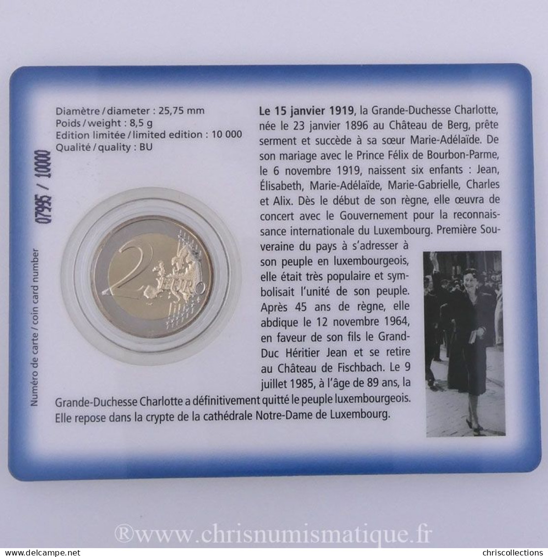  Euro, Luxembourg, 2 Euro 2009 BU  - Luxembourg