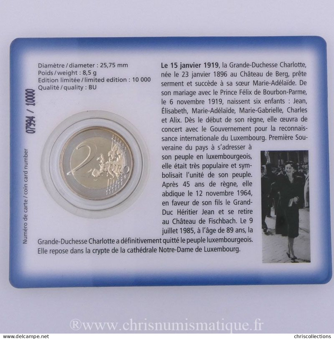  Euro , Luxembourg, 2 Euro 2009 BU  - Luxemburg