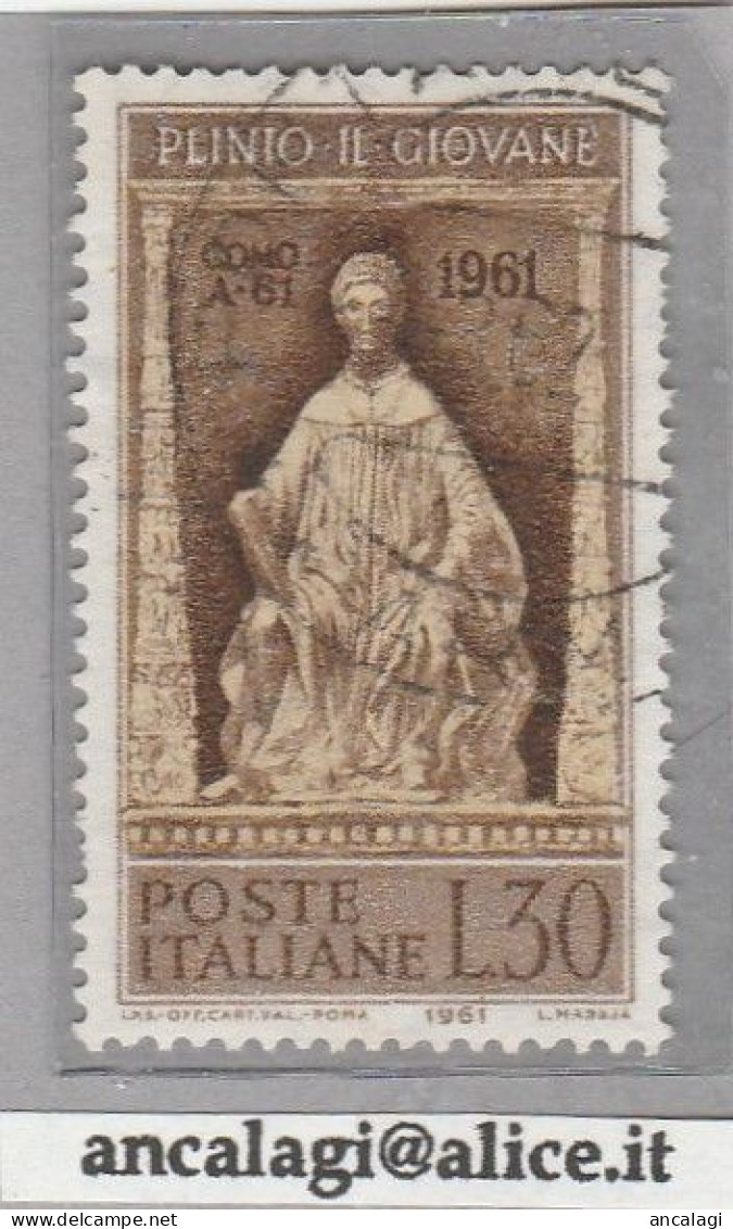 USATI ITALIA 1961 - Ref.0150A "PLINIO IL GIOVANE" 1 Val. Da L.30 - - 1961-70: Afgestempeld