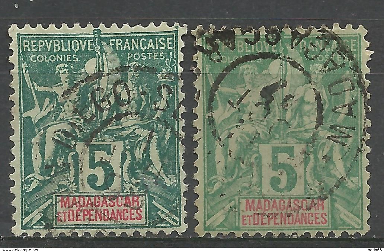 MADAGASCAR N° 31 X 2 Nuances OBL / Used - Oblitérés