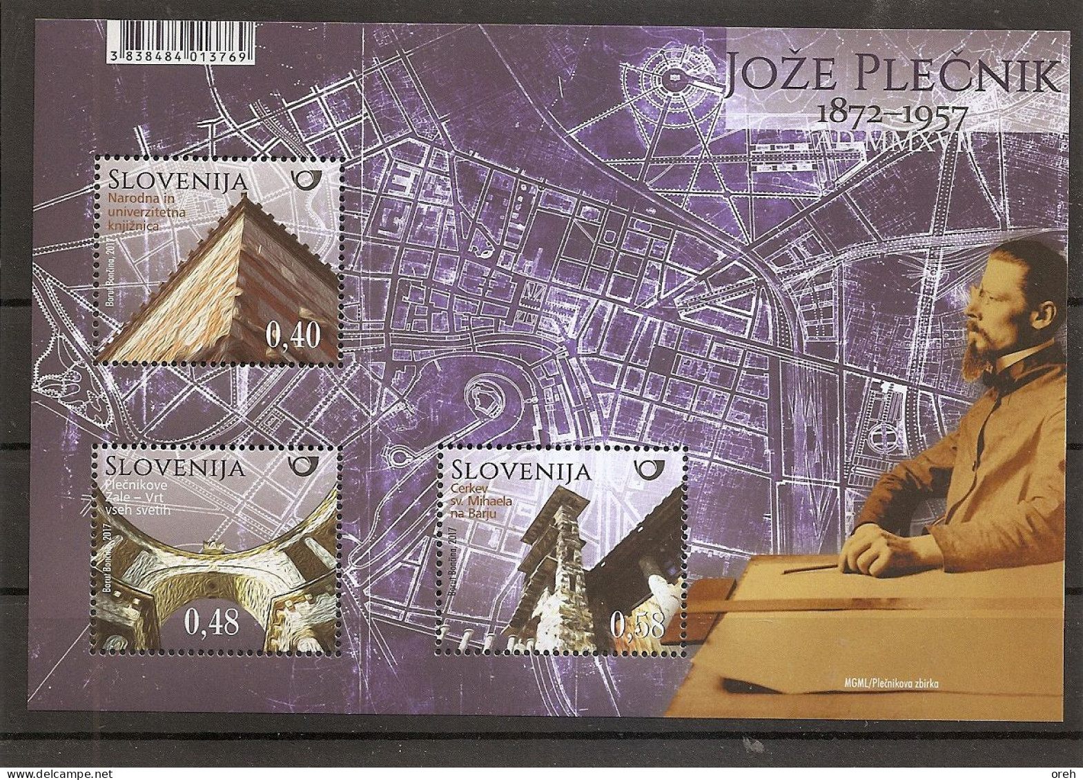 SLOVENIA 2017,COMPLETE YEAR,CHARITY,RED CROSS,STAMPS FROM BOOKLET,,MNH - Slovénie