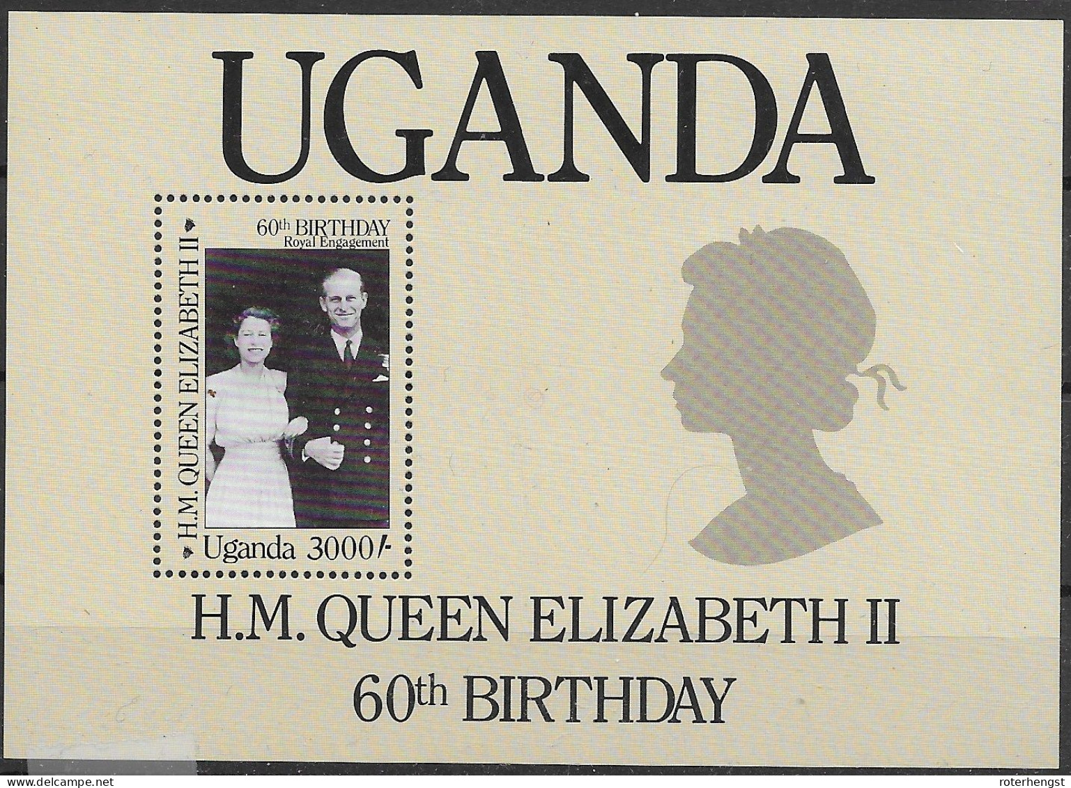 Uganda Royals Sheet Mnh ** 1986 5,5 Euros - Uganda (1962-...)