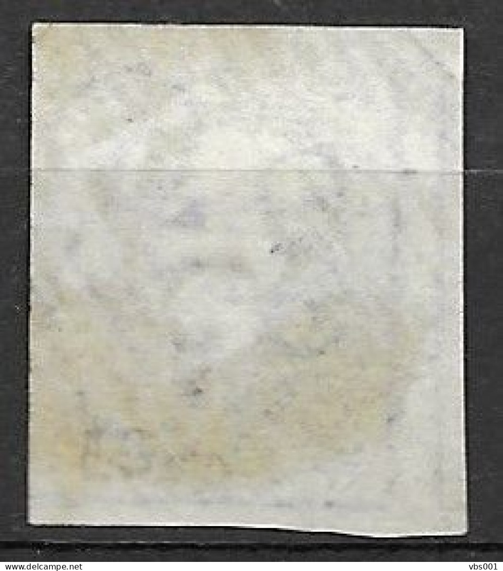 OBP4 Met 4 Randen En Met Balkstempel P52 Habay-La-Neuve (zie Scans) - 1849-1850 Medaillen (3/5)