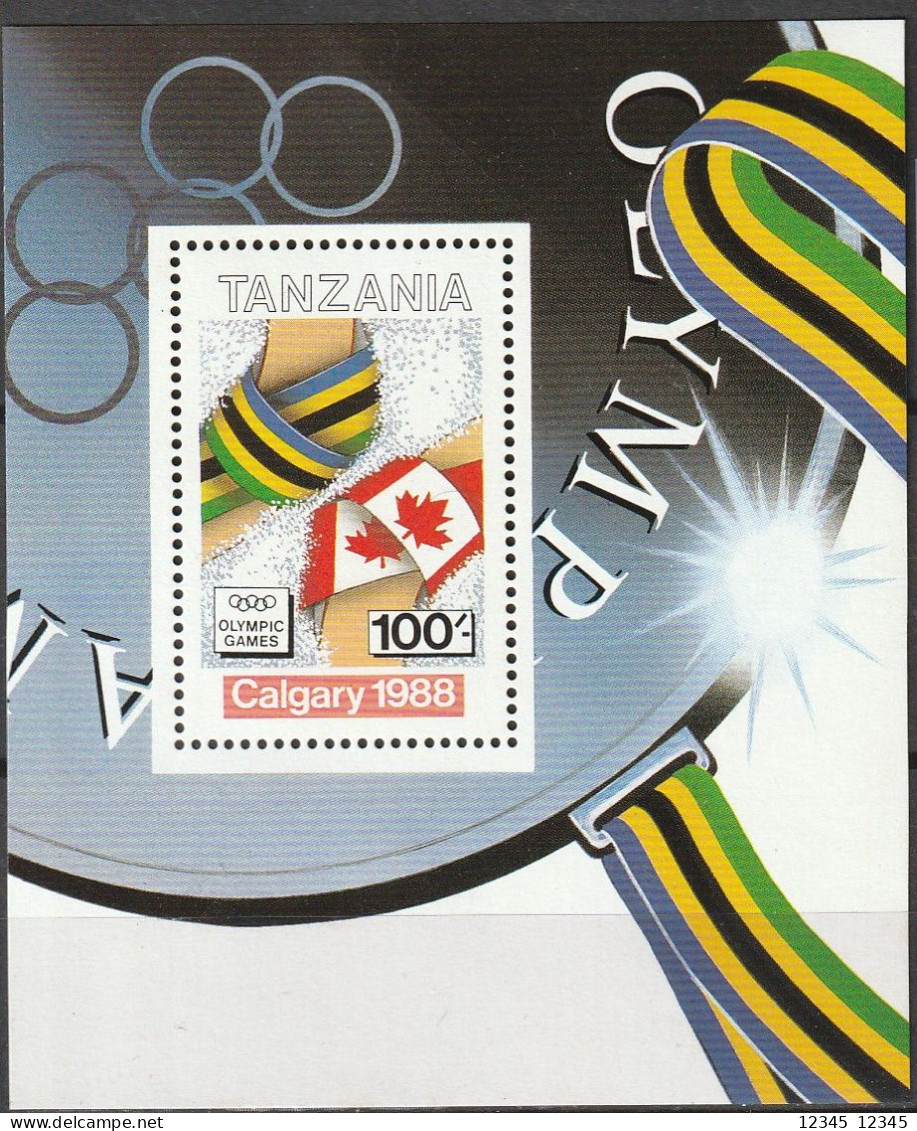 Tanzania 1988, Postfris MNH, Olympic Games - Tanzanie (1964-...)