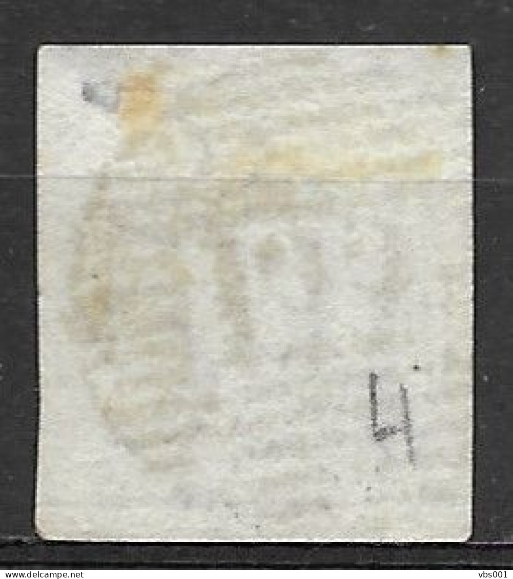 OBP4A Met 4 Mooie Randen En Met Balkstempel P133 Ypres  (zie Scans) - 1849-1850 Medaillons (3/5)