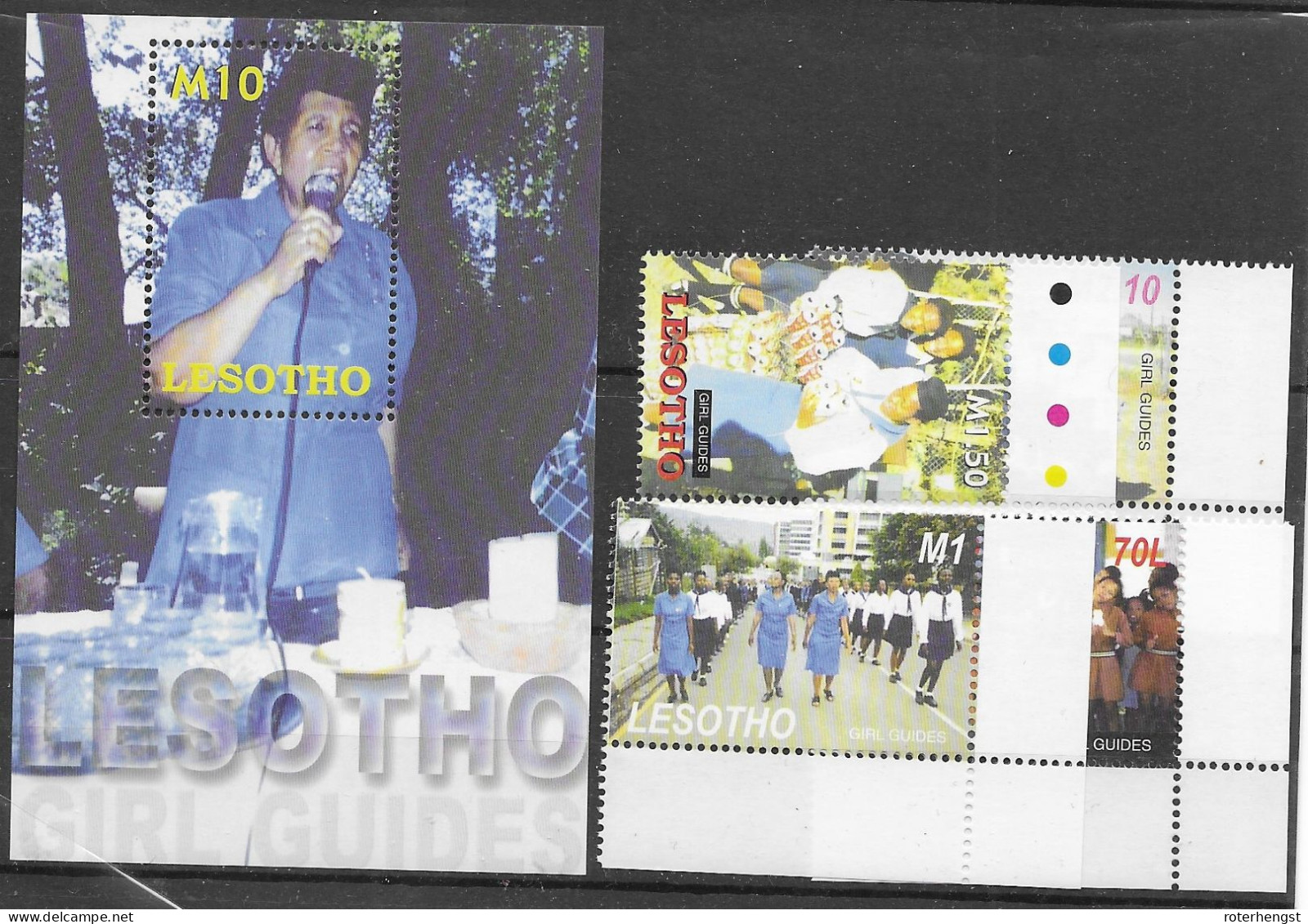 Lesotho Mnh ** Scouts Set And Sheet 2005 - Lesotho (1966-...)