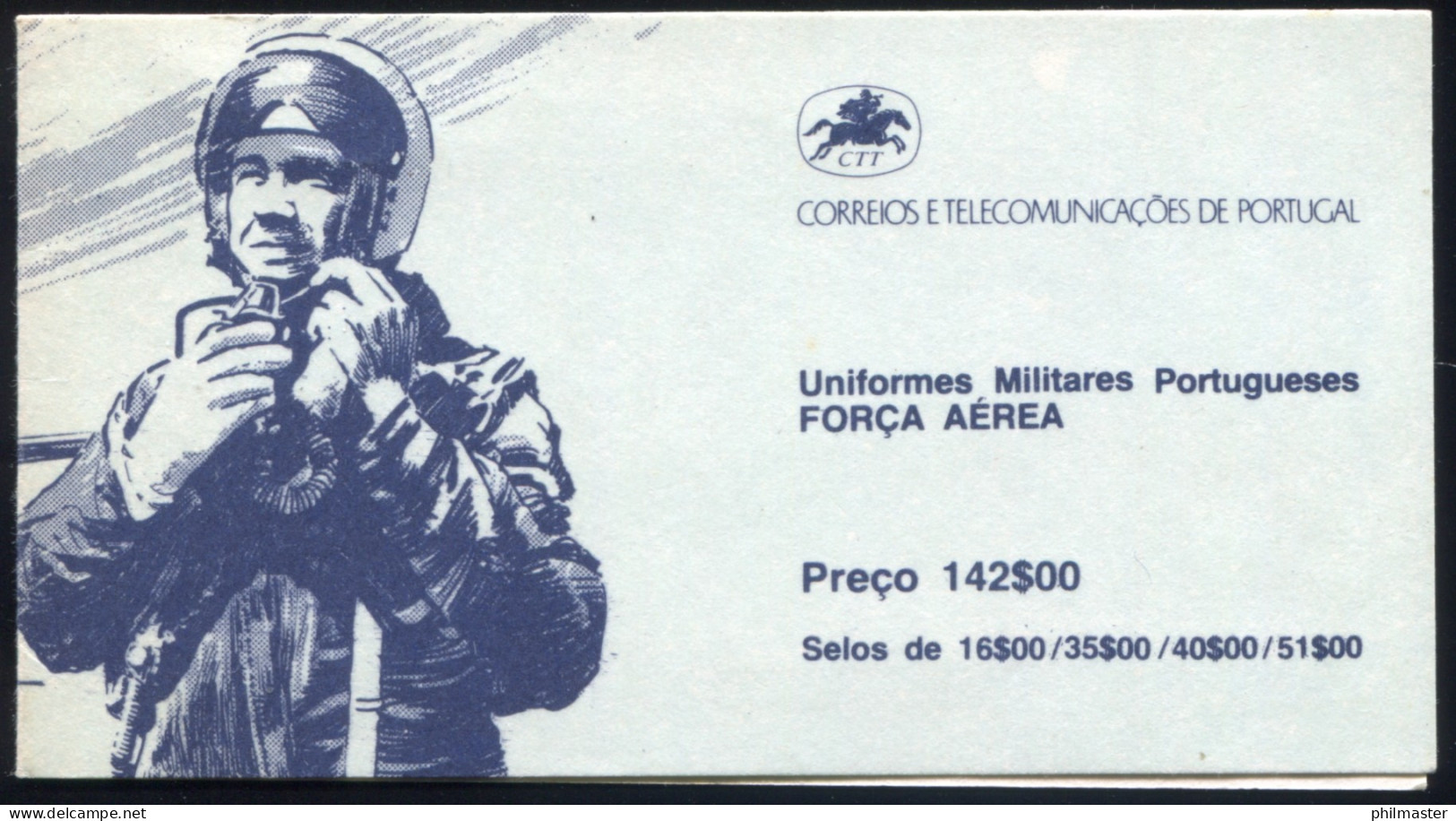 Portugal-Markenheftchen 2 Militäruniformen Luftwaffe 1984, Postfrisch - Booklets