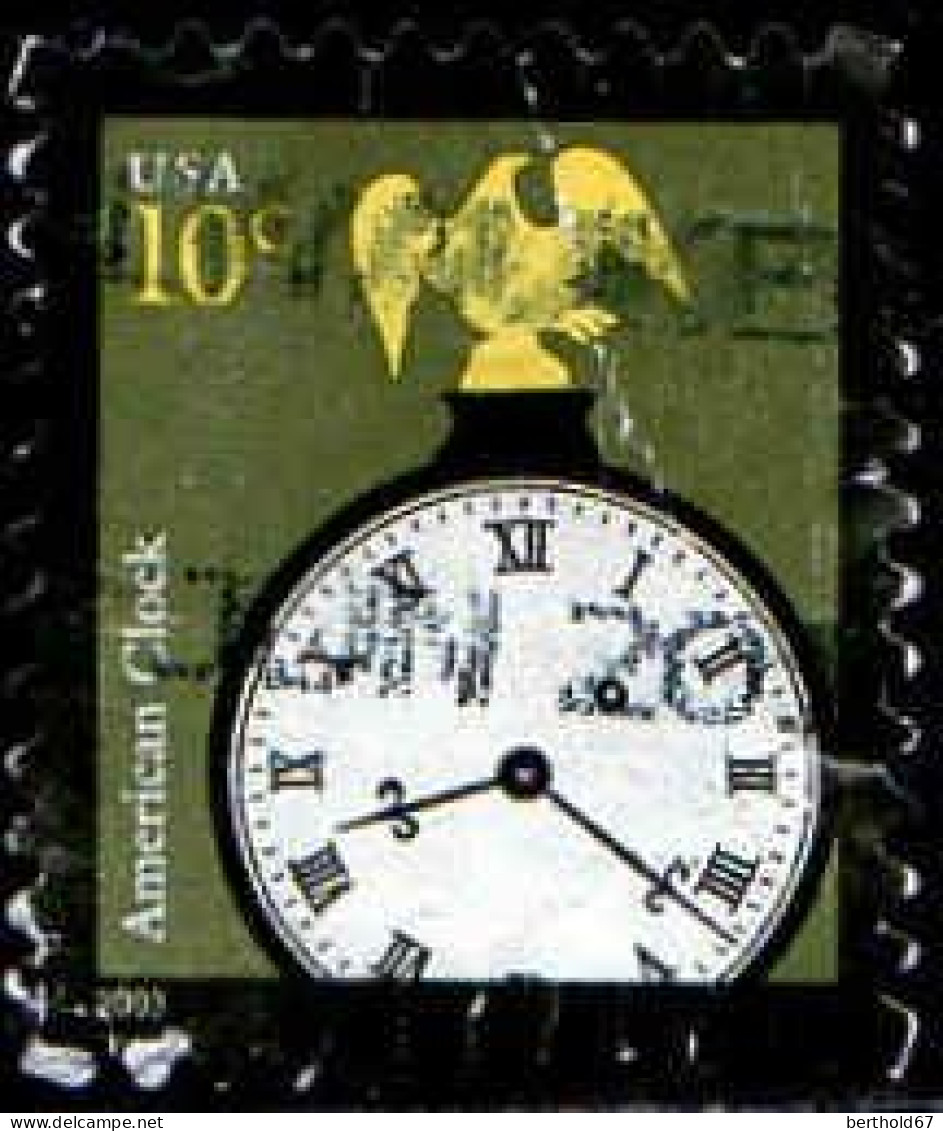 USA Poste Obl Yv:3452 Mi:3717 American Clock (Obl.mécanique) - Gebruikt