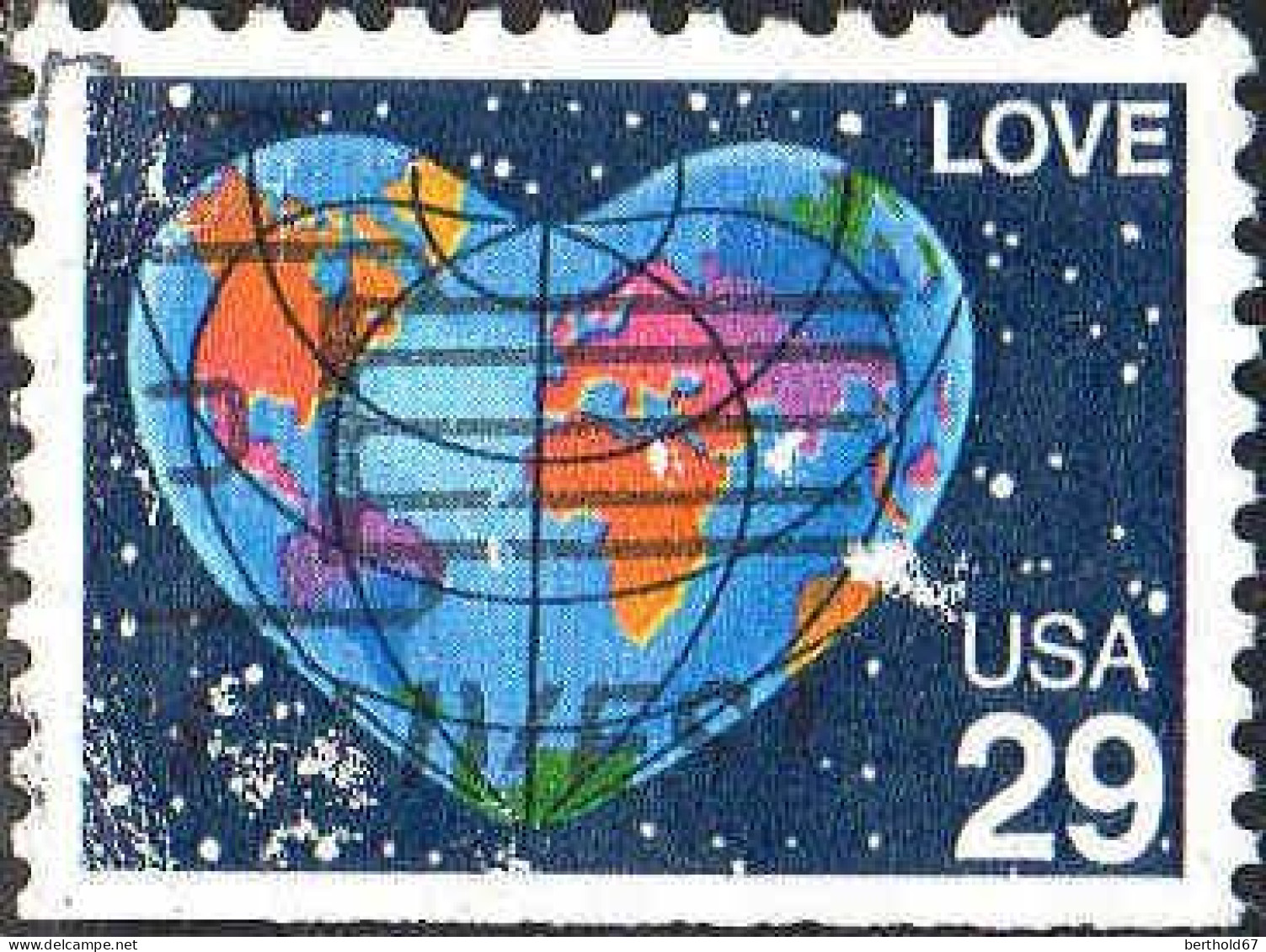 USA Poste Obl Yv:1938a Mi:2132Ero Love (Obl.mécanique) - Usados