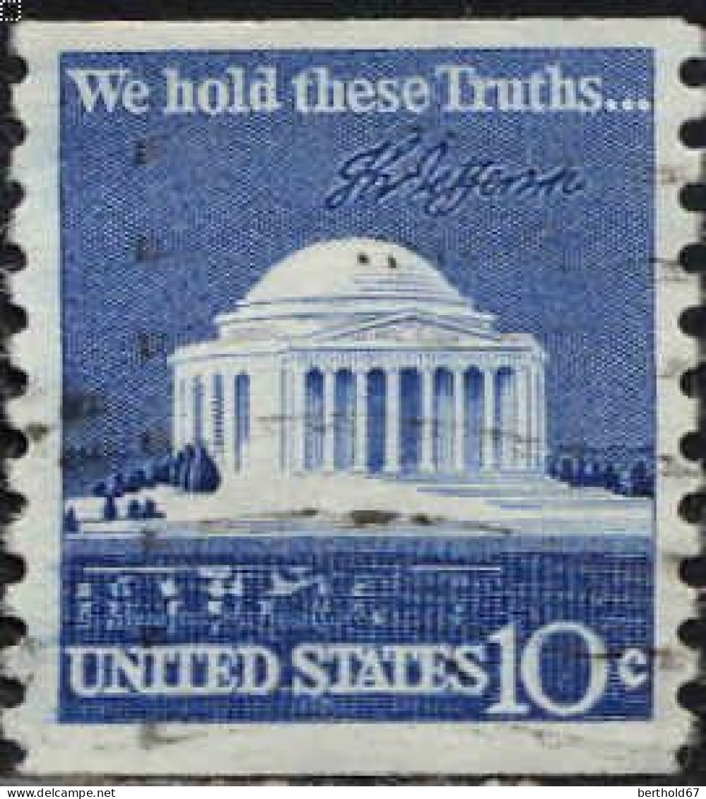 USA Poste Obl Yv:1008a Mi:1127yC We Hold These Truths (Lign.Ondulées) - Used Stamps