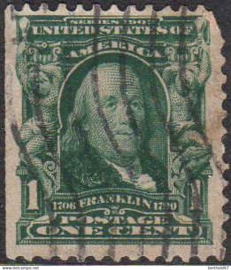 USA Poste Obl Yv: 144 Mi:138A Benjamin Frankling (Lign.Ondulées) - Gebruikt