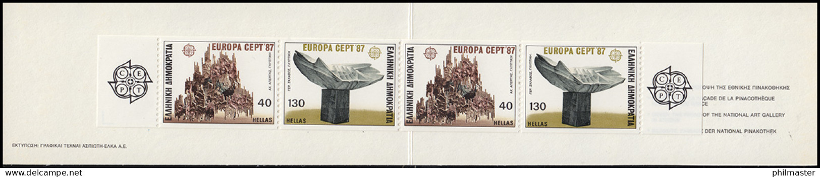 Griechenland Markenheftchen 6 Europa 1987, ** Postfrisch - Postzegelboekjes