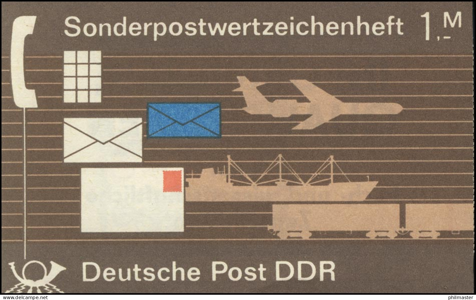 SMHD 17 AyI Kommunikation 1984 Mit 2 PLF 2891, Felder 29 Und 49, ** - Postzegelboekjes
