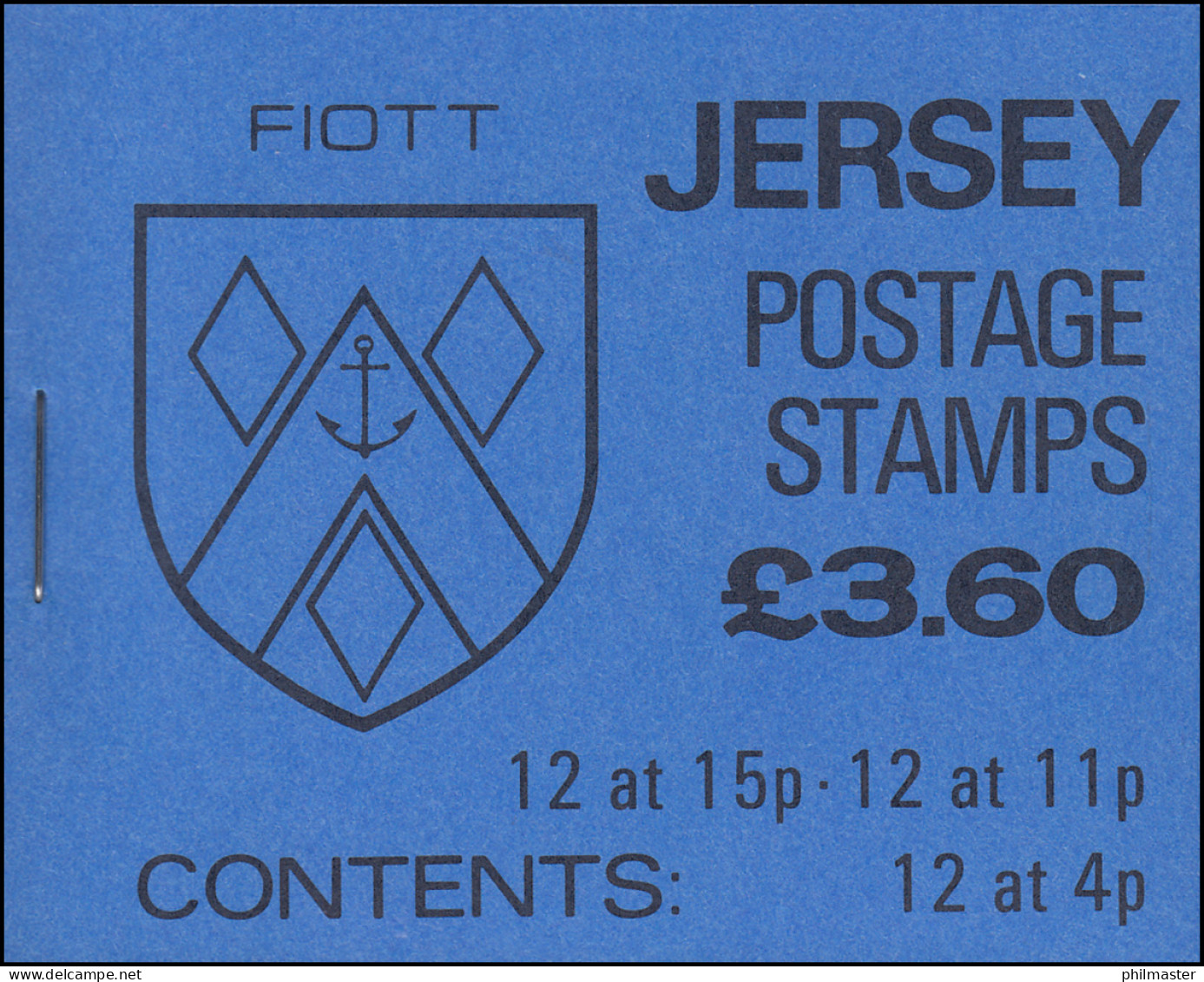 Jersey Markenheftchen 0-28, Wappen 3,60 Pfund 1987, ** - Jersey