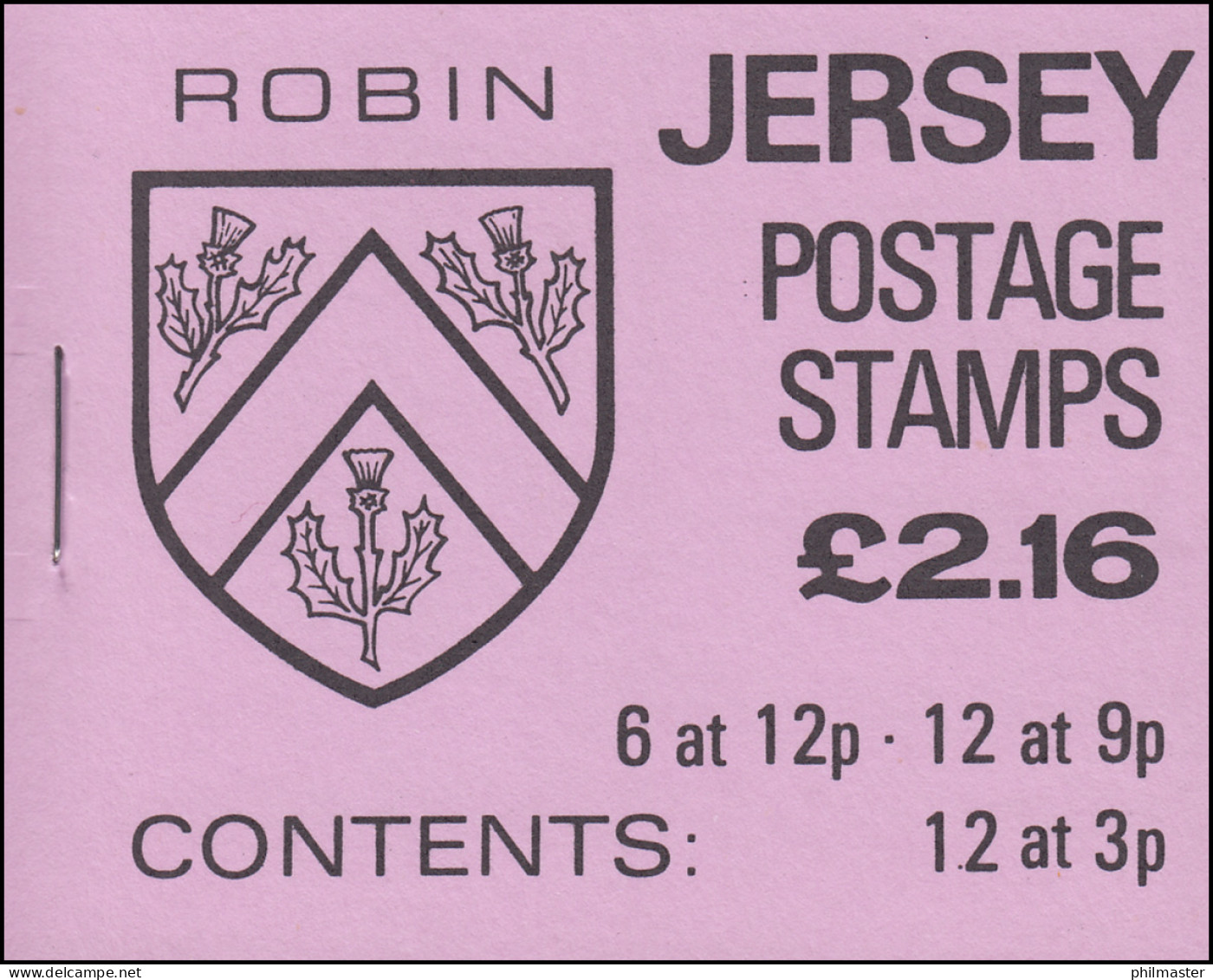 Jersey Markenheftchen 0-25, Wappen 2,16 Pfund 1984, ** - Jersey
