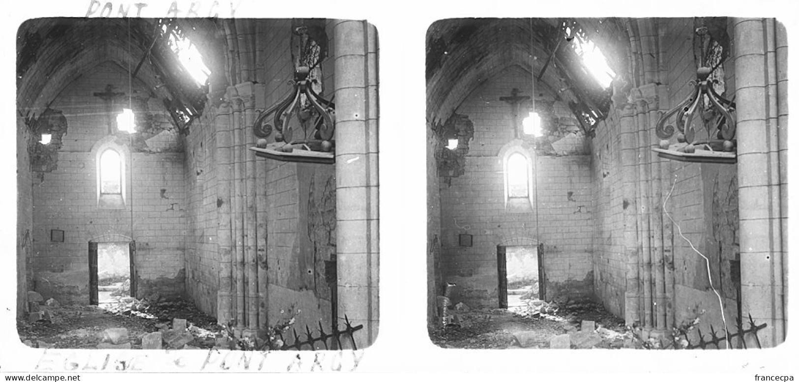 PP 571 - AISNE - VIEL ARCY - Eglise - Plaques De Verre