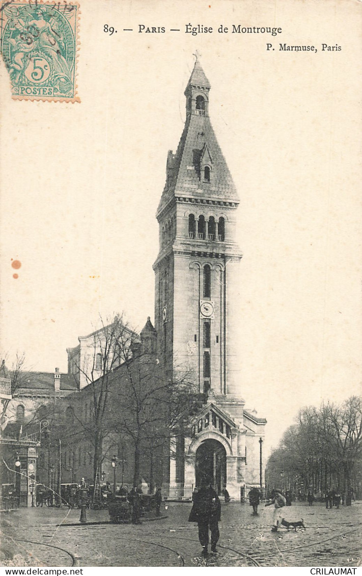 75-PARIS EGLISE DE MONTROUGE-N°T5260-D/0007 - Eglises