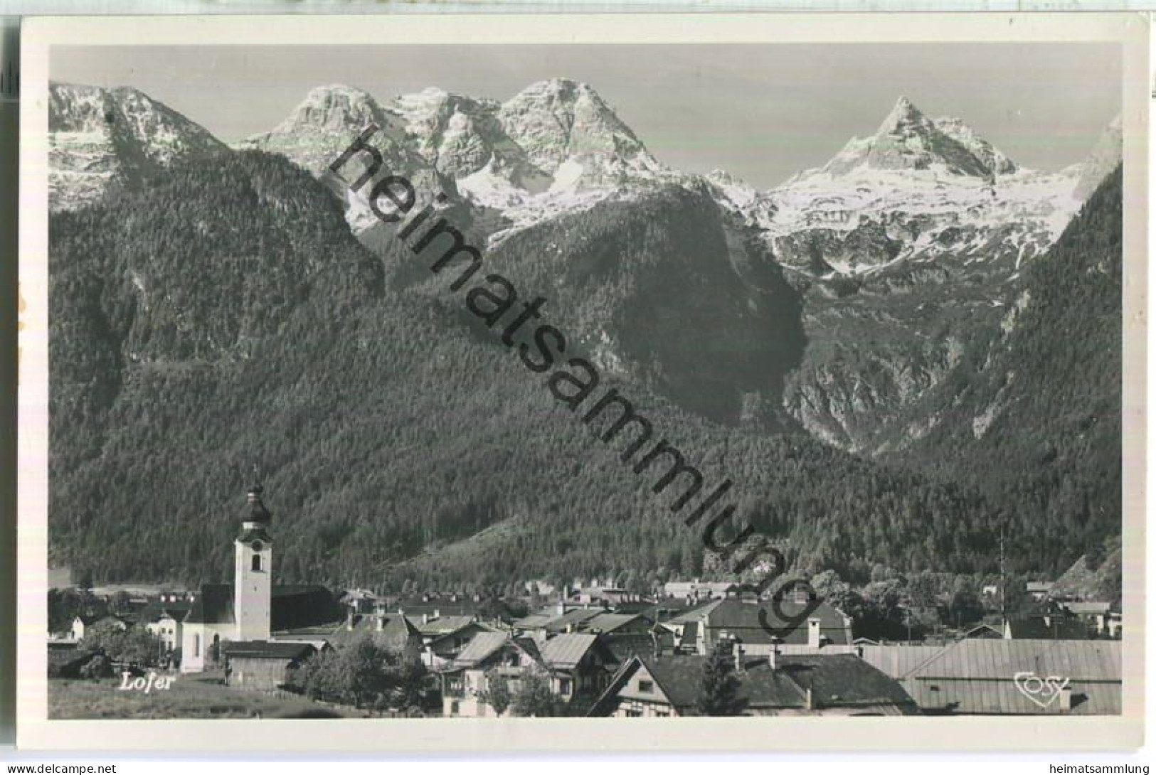 Lofer Mit Loferer Steinberge - Foto-Ansichtskarte - Cosy-Verlag Salzburg - Lofer