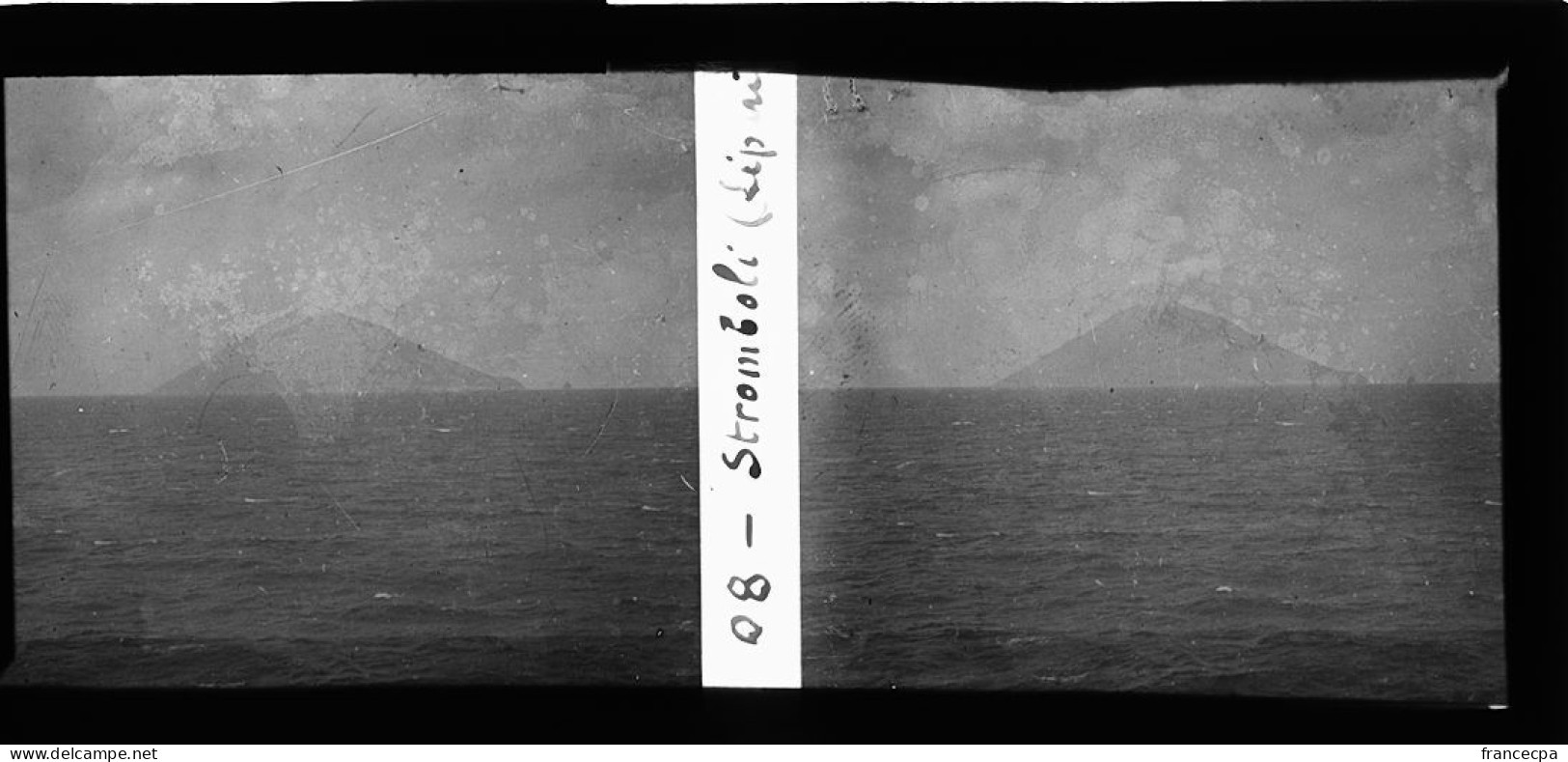 PP 574 - ITALIE - SICILE - STROMBOLI - Diapositivas De Vidrio