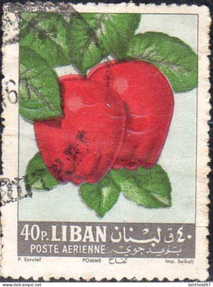 Liban Avion Obl Yv:271 Mi:811 Pomme (Beau Cachet Rond) - Lebanon