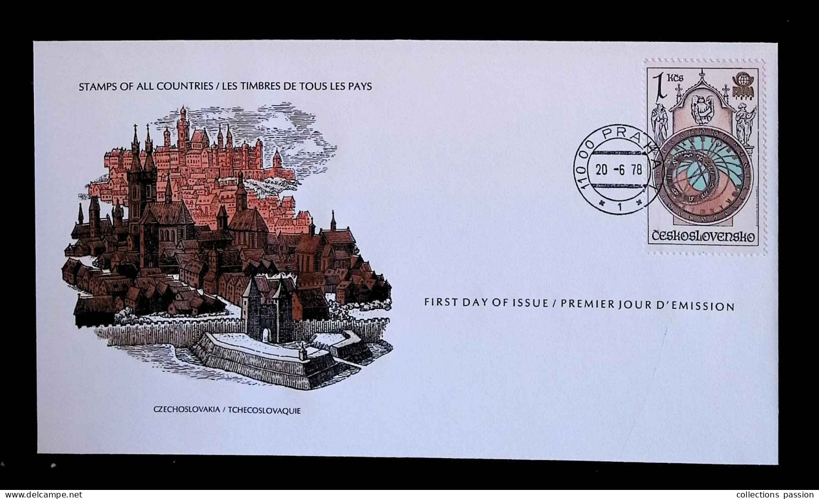 CL, FDC, 1 Er Jour, First Day, 2285, Tchécoslovaquie, Ceskoslovensko, 110 00 Praha, 20-6-1978, Frais Fr 1.75 E - FDC