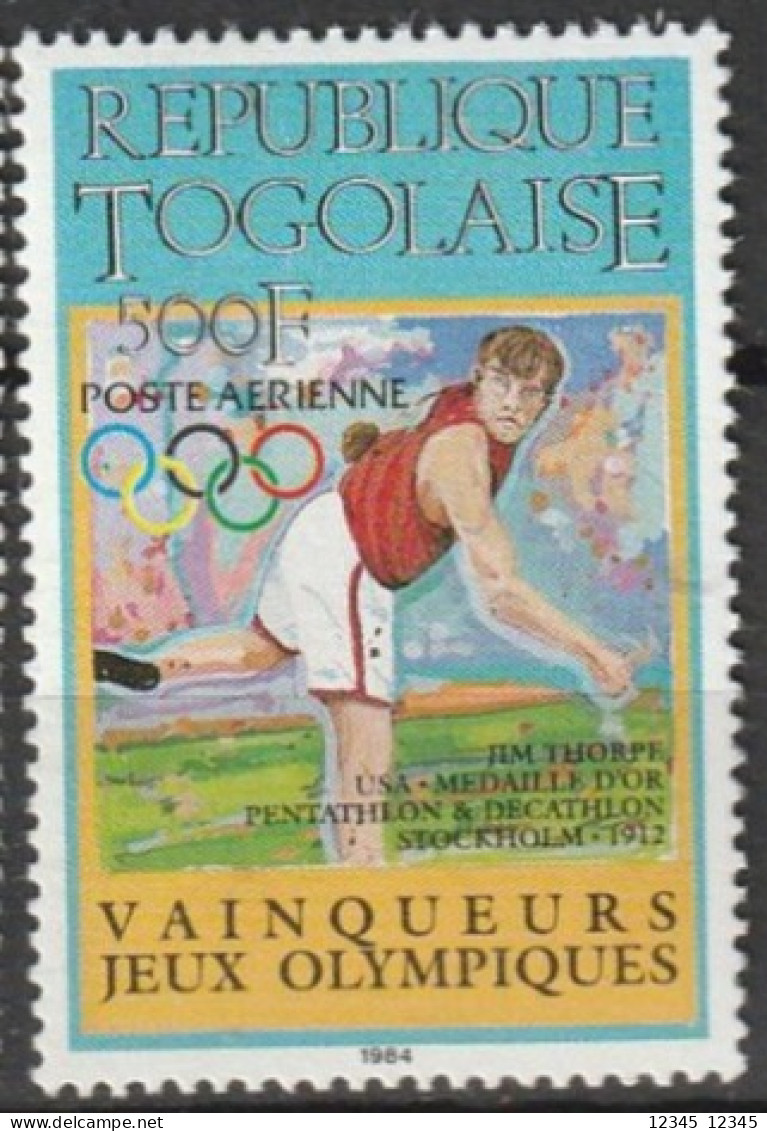 Togo 1984, Postfris MNH, Olympic Games, Jim Thorpe - Togo (1960-...)