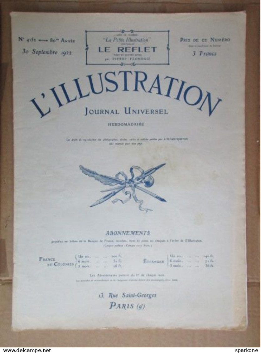 L'illustration (N° 4152 - 30 Septembre 1922) - 1900 - 1949