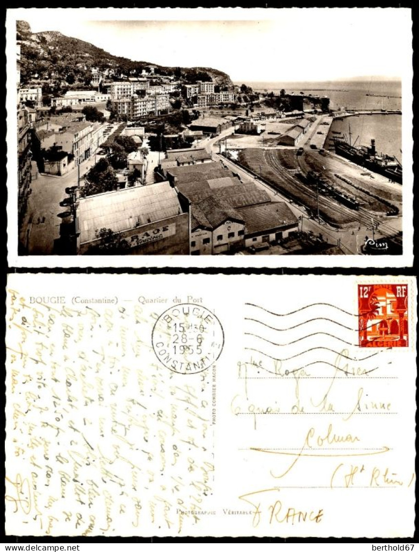 Carte Postale (110) Bougie Quartier Du Port (TB Cachet à Date) Ayant Circulée - Bejaia (Bougie)