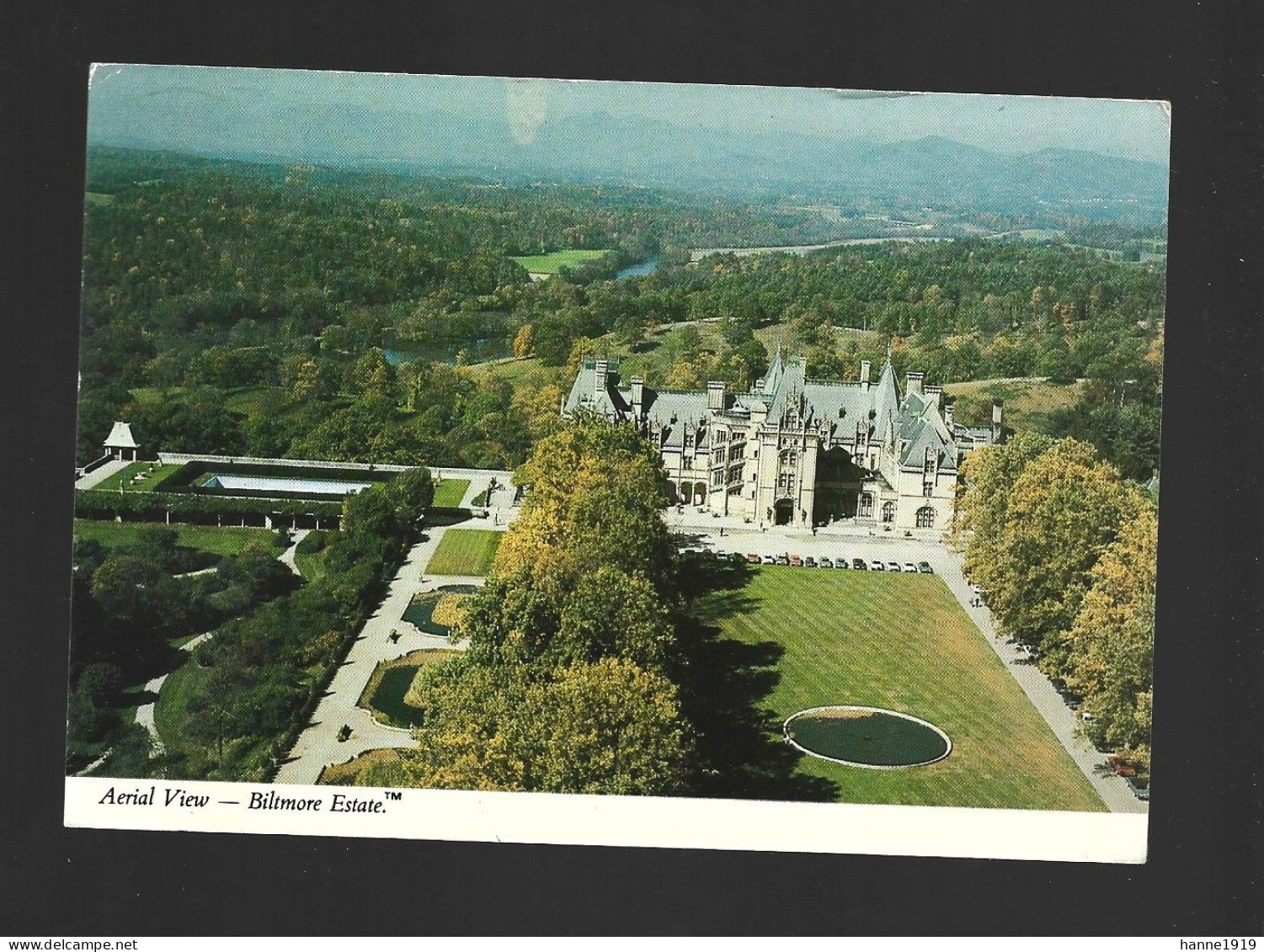 Asheville Aerial View Of Biltmore Estate 1991 Photo Card USA Htje - Asheville