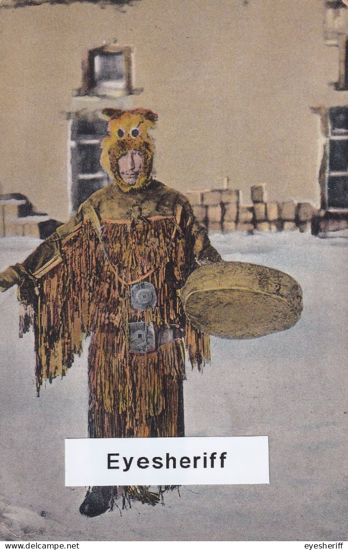 Chamane De Sibérie: Tungus (Evenki) Shaman With Drum From Yakutia In Siberia 1900-1910. Rare! - Asien