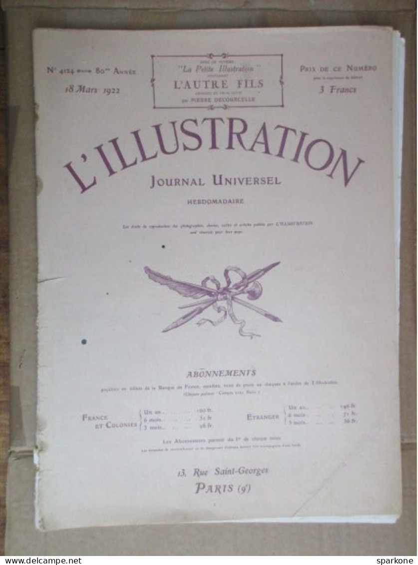 L'illustration (N° 4124 - 18 Mars 1922) - 1900 - 1949