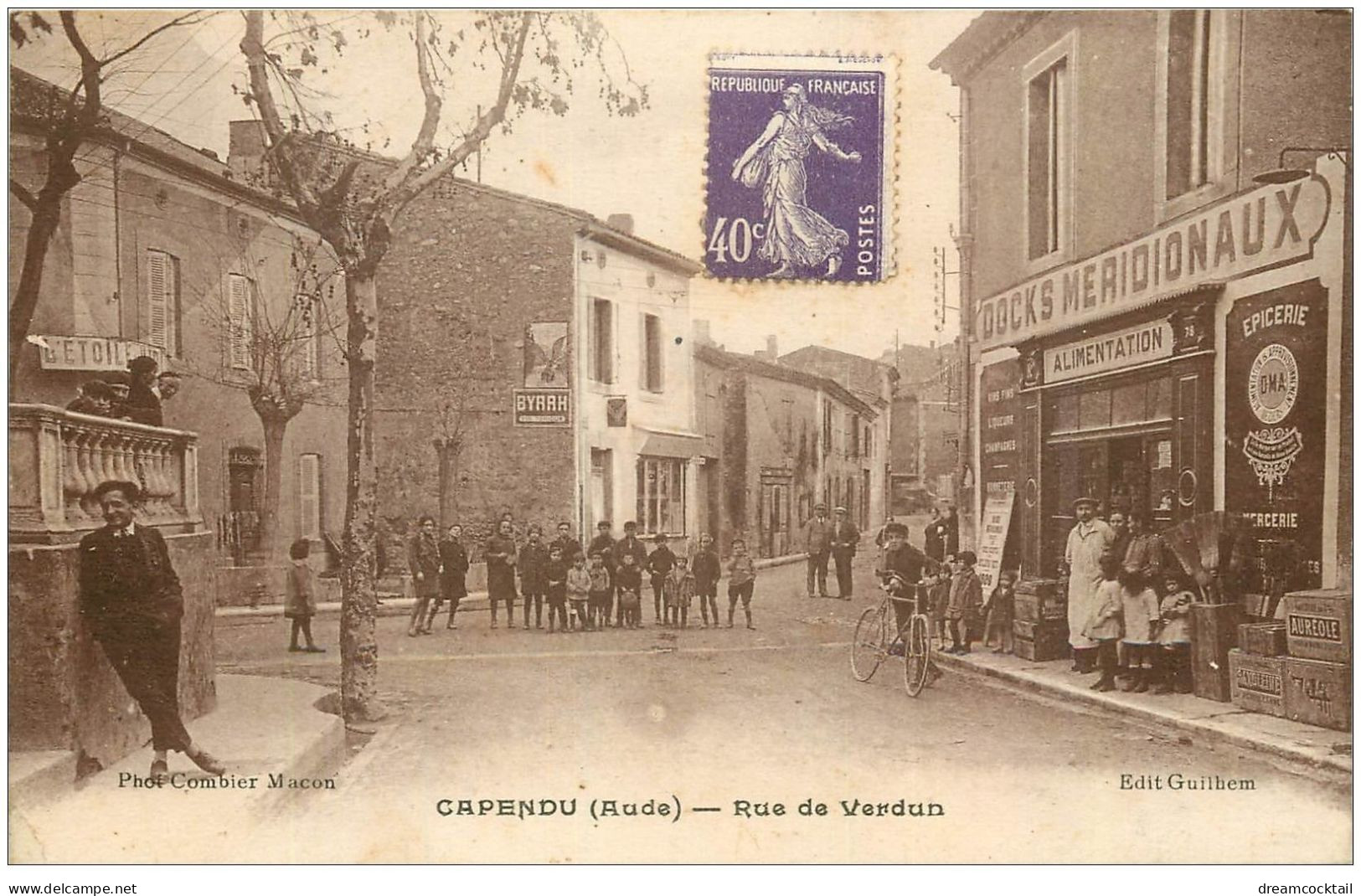 11 CAPENDU. Epicerie Rue De Verdun 1928 - Capendu