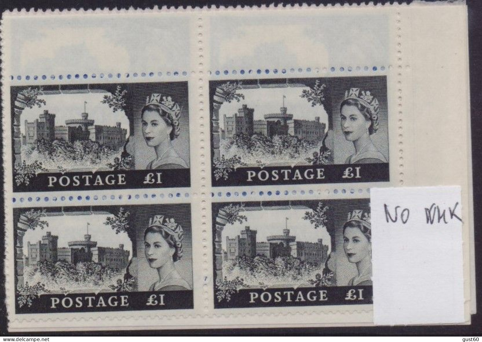 1967 Castles Fine Block Of 4 Val. - Unused Stamps