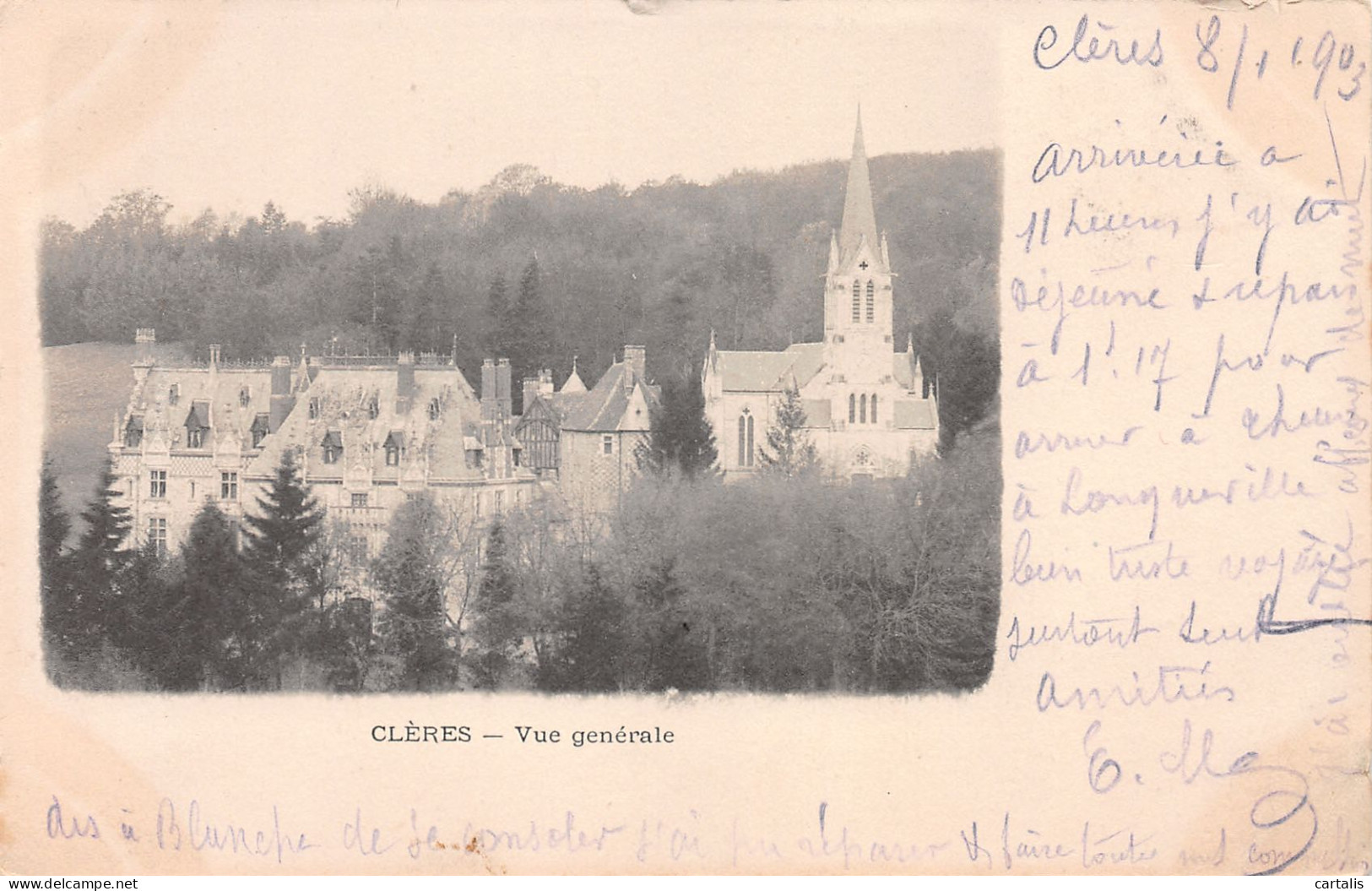 76-CLERES-N°3790-G/0019 - Clères