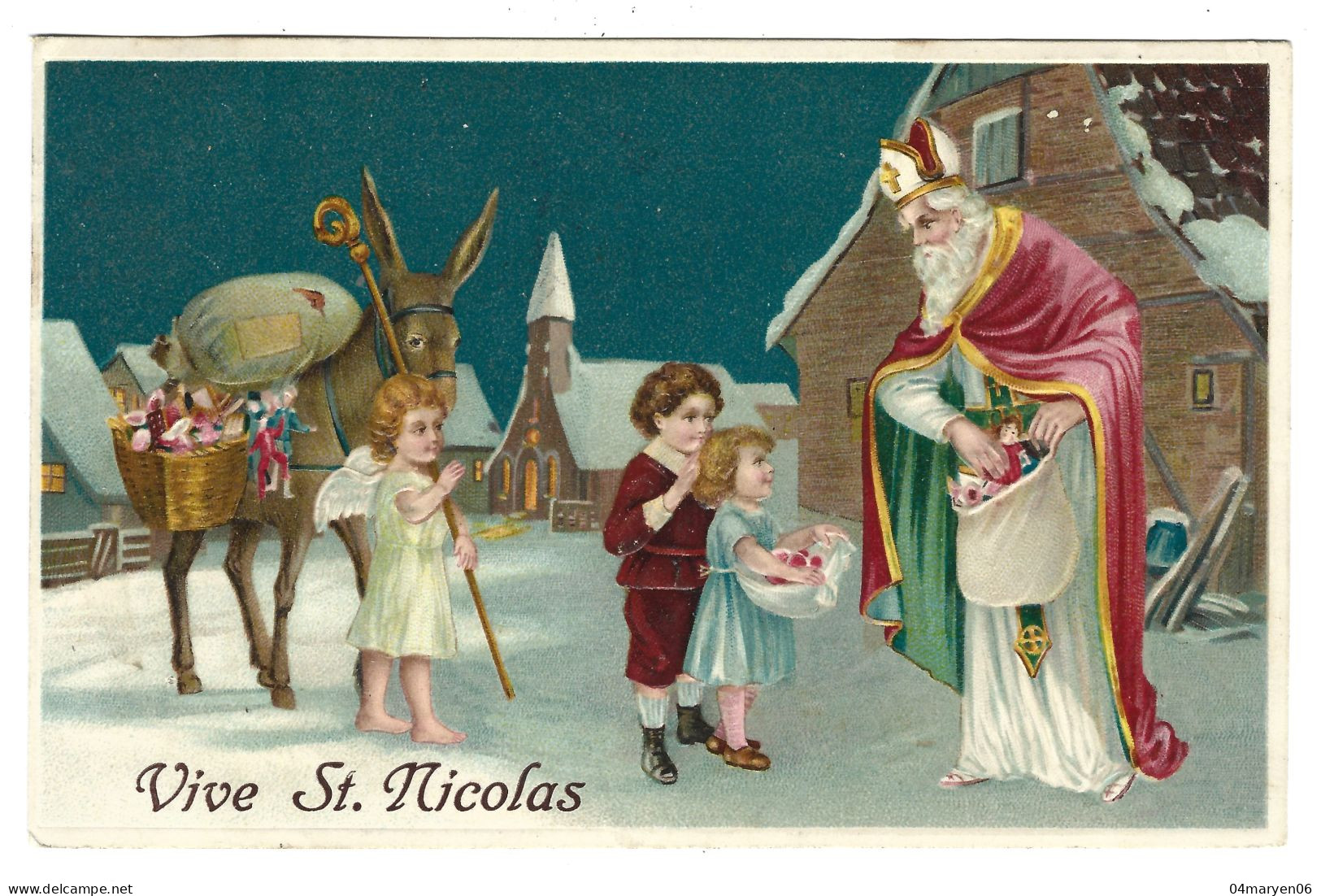 ***  SINTERKLAAS  ***   -    Vive St. Nicolas  -  Zie / Voir / See / Scan's  -  RELIËFKAART  ! ! ! ! - Nikolaus