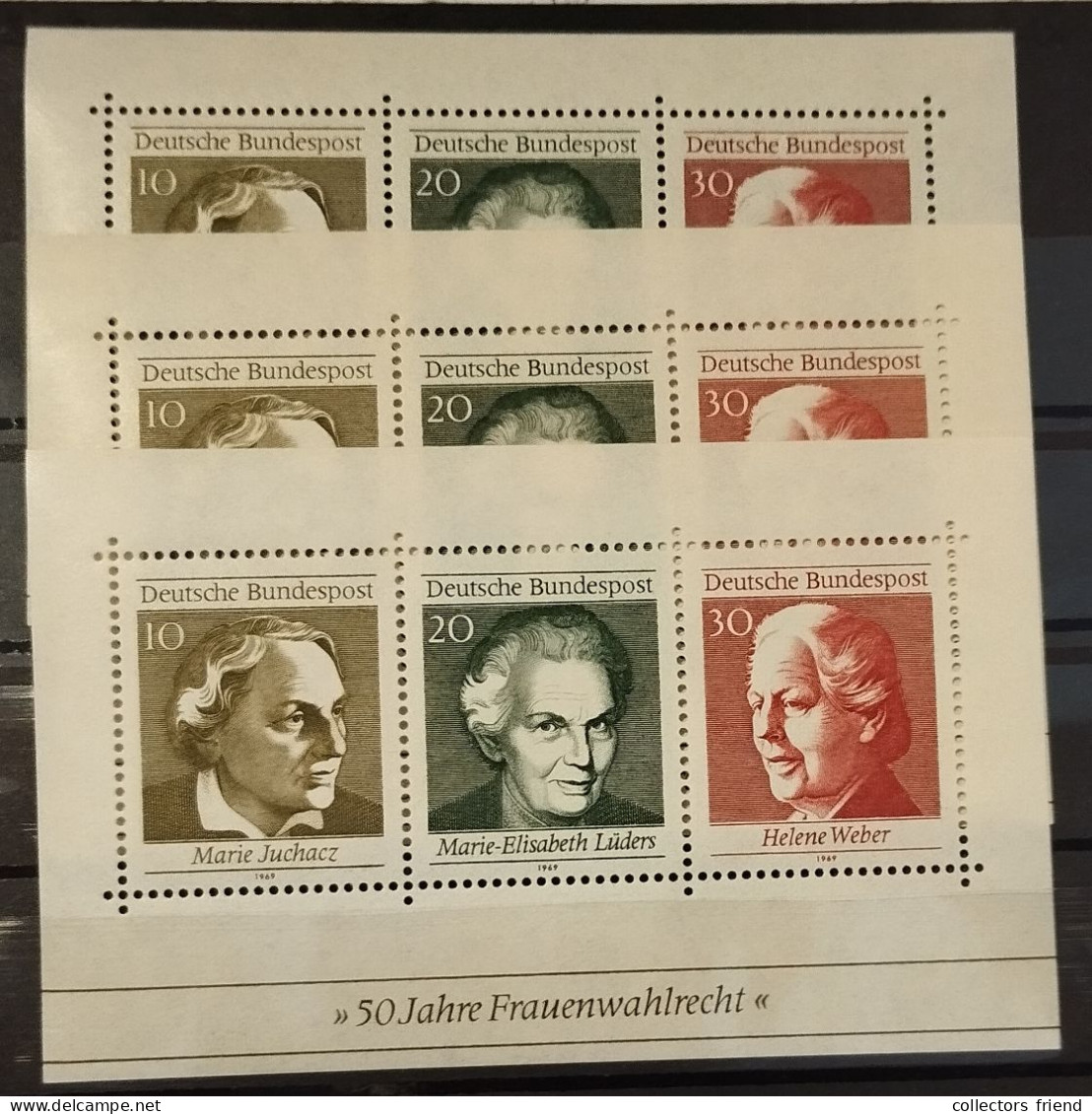 BRD - Lot Blöcke - ** Postfrisch - Mi. 4 (13x) / 5 (3x) / 6 (2x) / 7 (2x) / 9 (1x) / 13 (2x) - 1959-1980