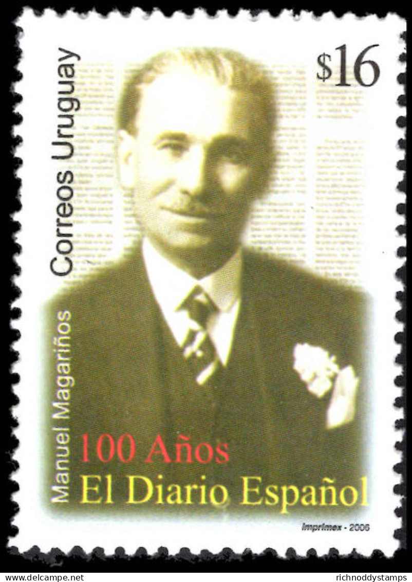 Uruguay 2006 Centenary Of Espanol Newspaper Unmounted Mint. - Uruguay
