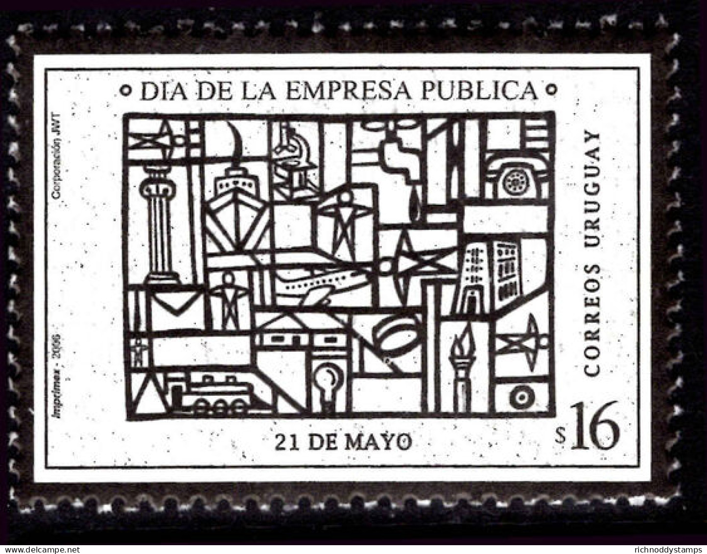 Uruguay 2006 State Company Day Unmounted Mint. - Uruguay