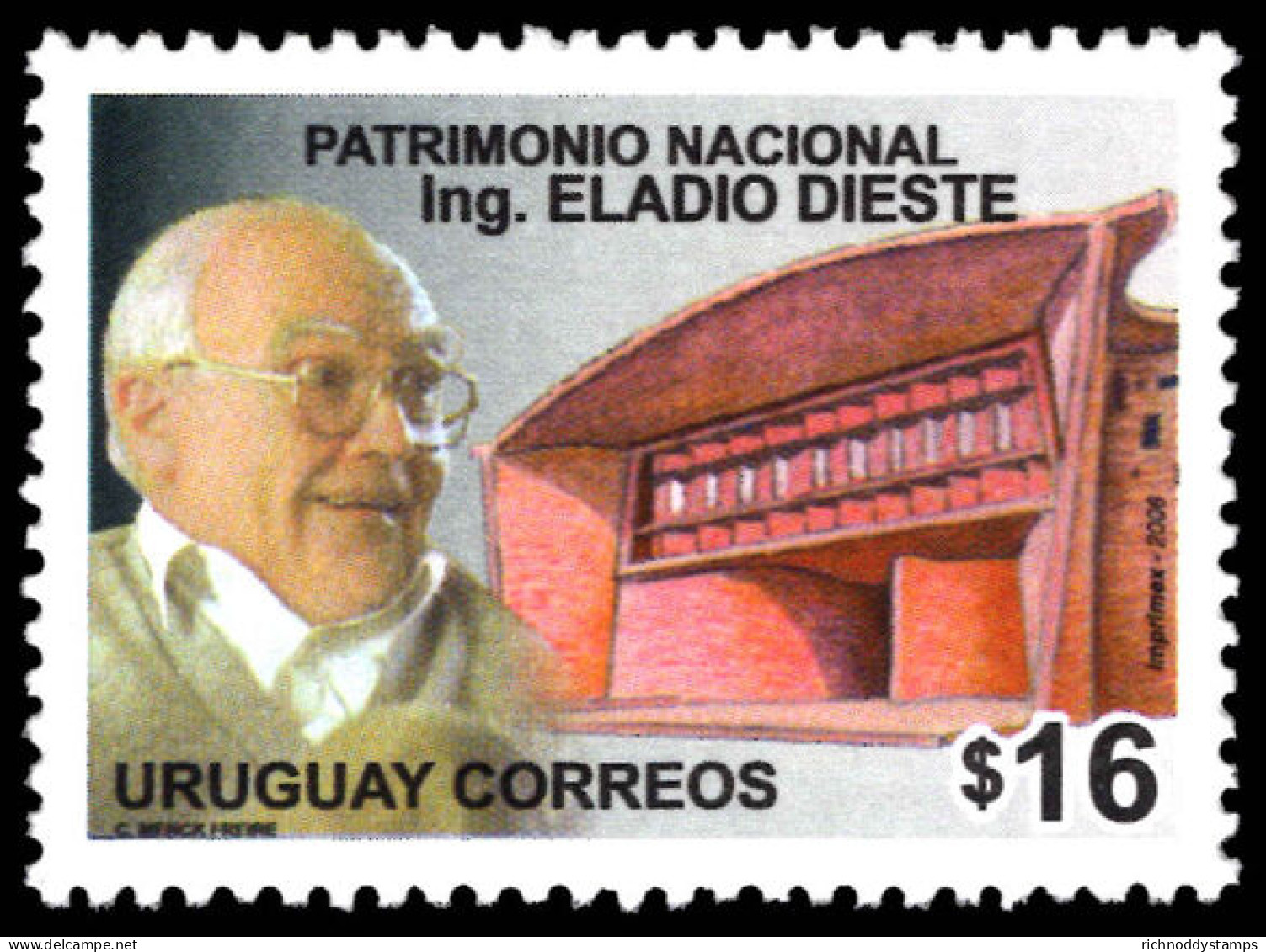 Uruguay 2006 Eladio Dieste Unmounted Mint. - Uruguay