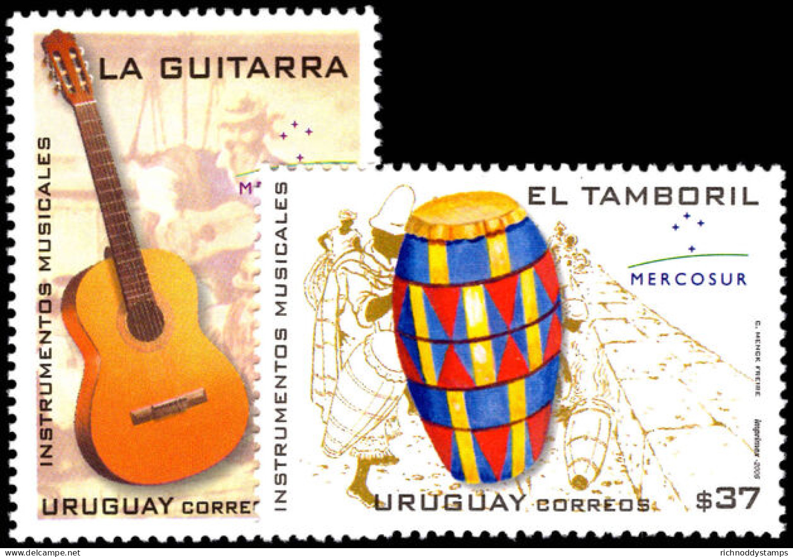 Uruguay 2006 Mercosur. Musical Instruments Unmounted Mint. - Uruguay