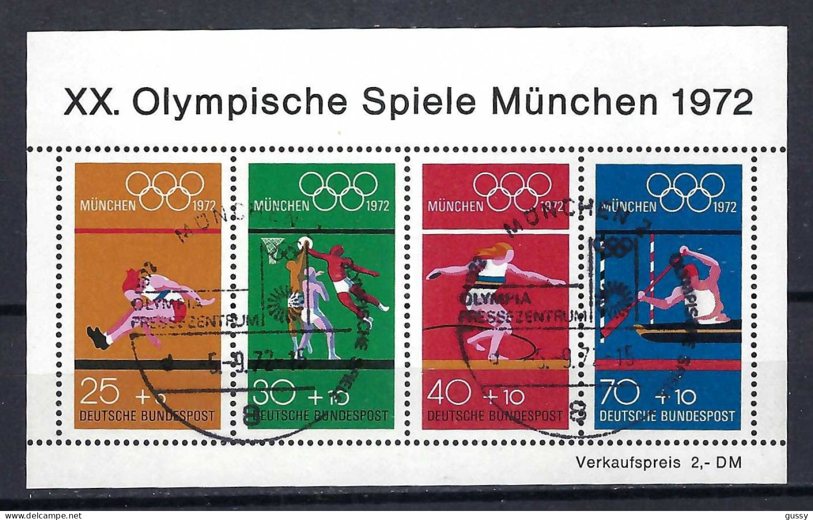 ALLEMAGNE 1972: Bloc, Obl. CAD PJ - 1959-1980