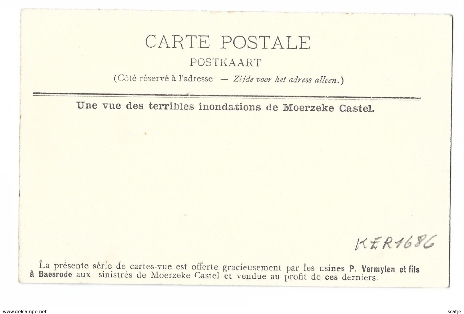 Moerzeke   -   Castel.   -   La Distribution De La Soupe Aux Sinistrès.   -   1900   -   Prachtige Kaart! - Hamme