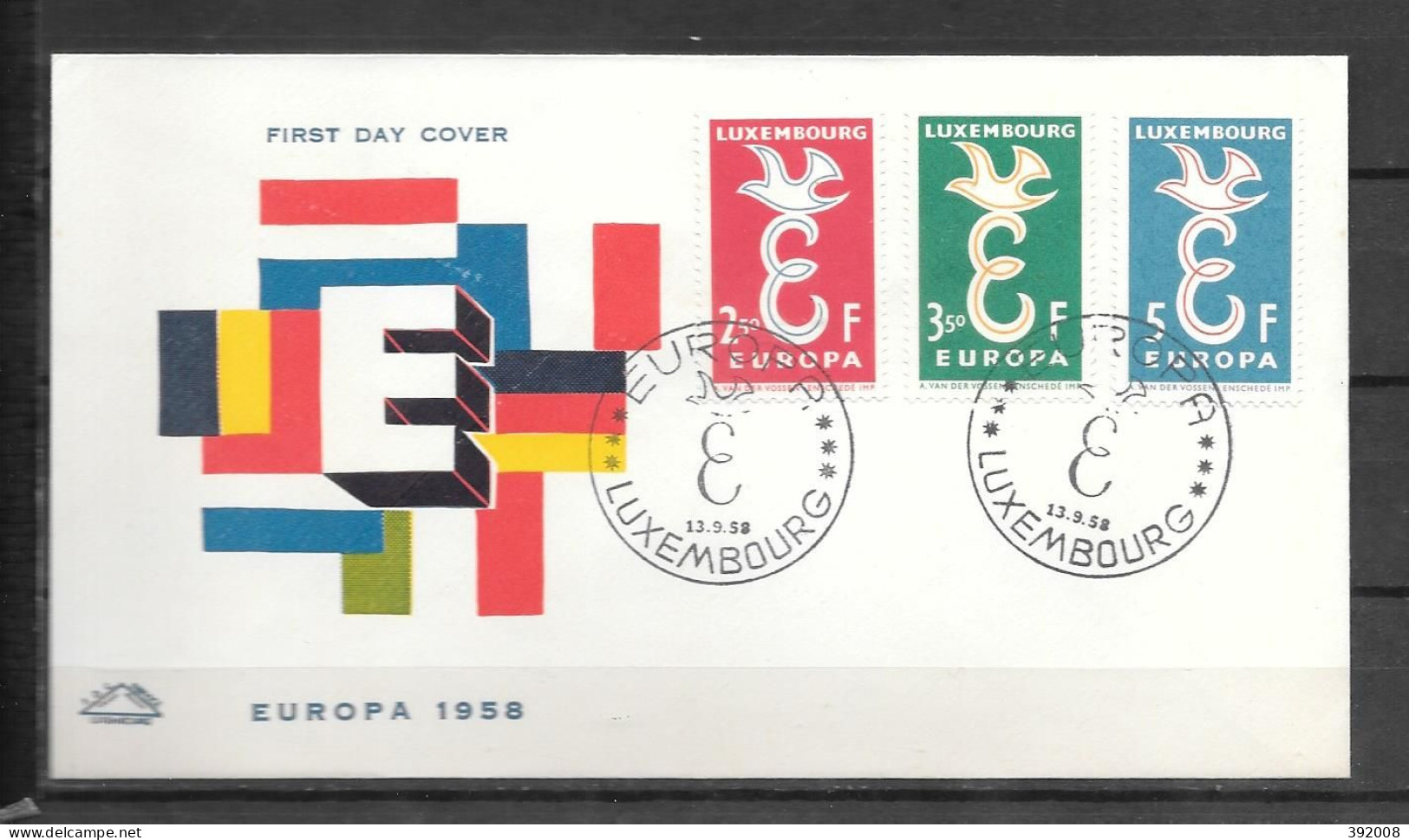 1958 - FDC - LUXEMBOURG - 6  - 5 - 1958