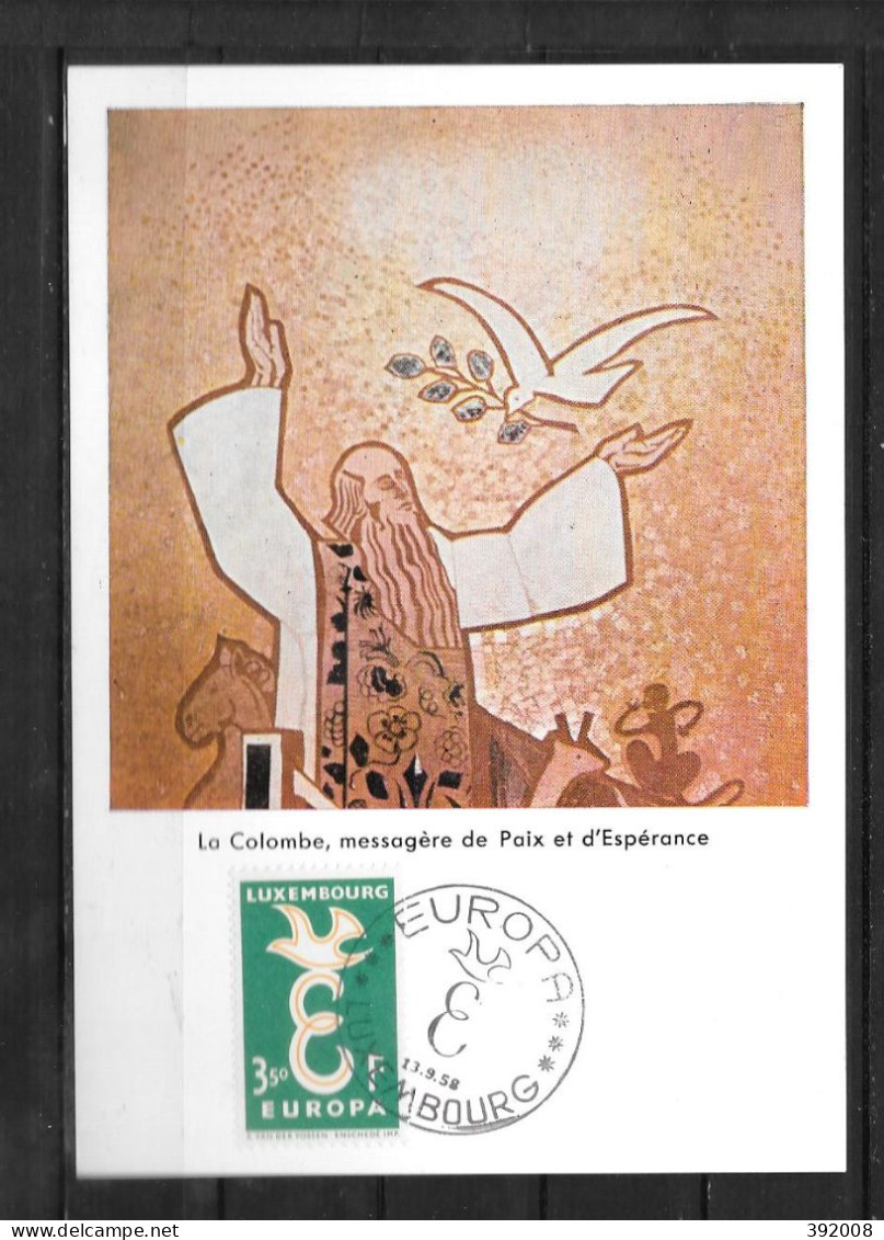 1958 - FDC - LUXEMBOURG - 6  - 2 - 1958