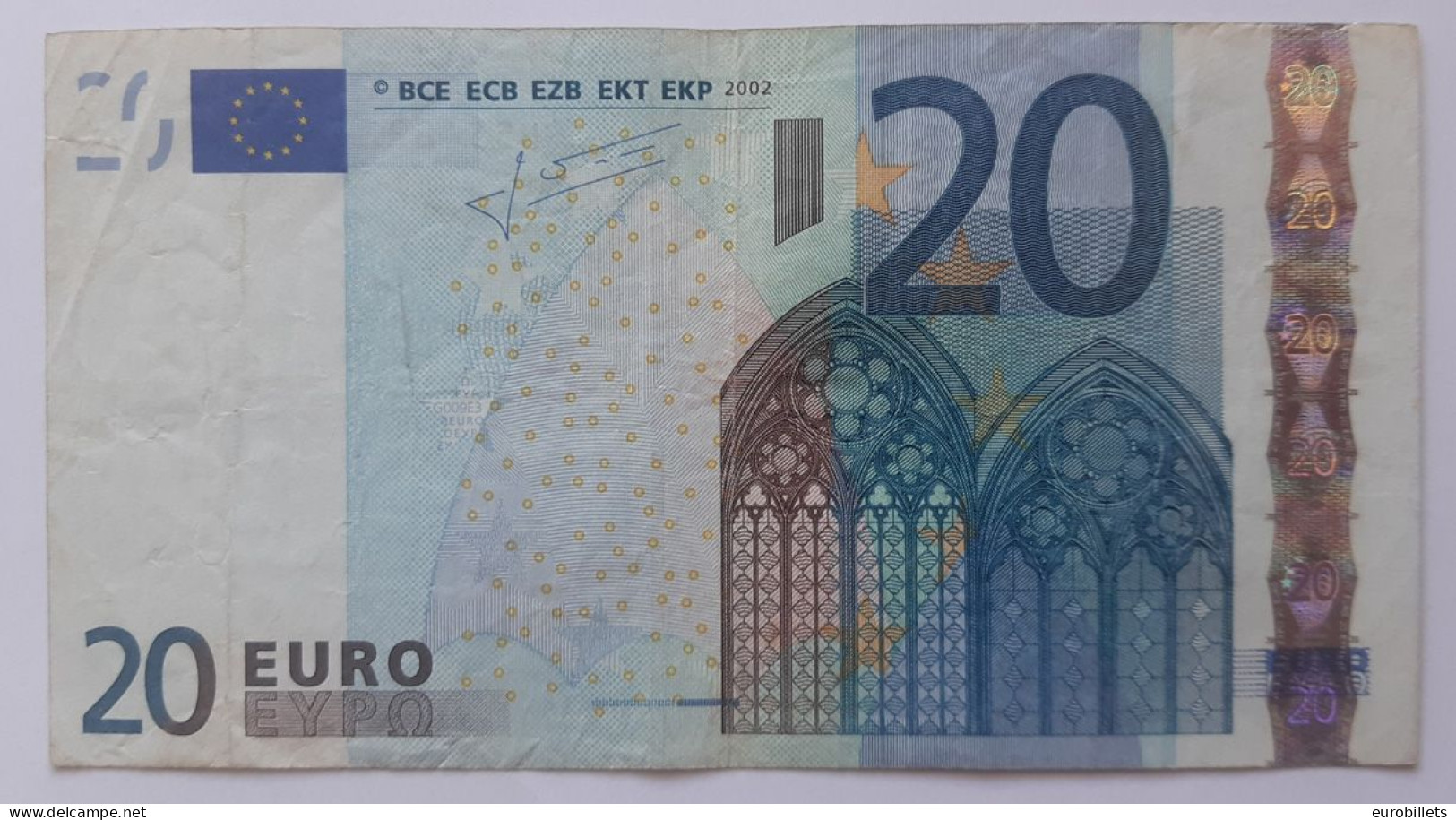 RARE 20€ SLOVENIA H - G009 (circulate) - 20 Euro